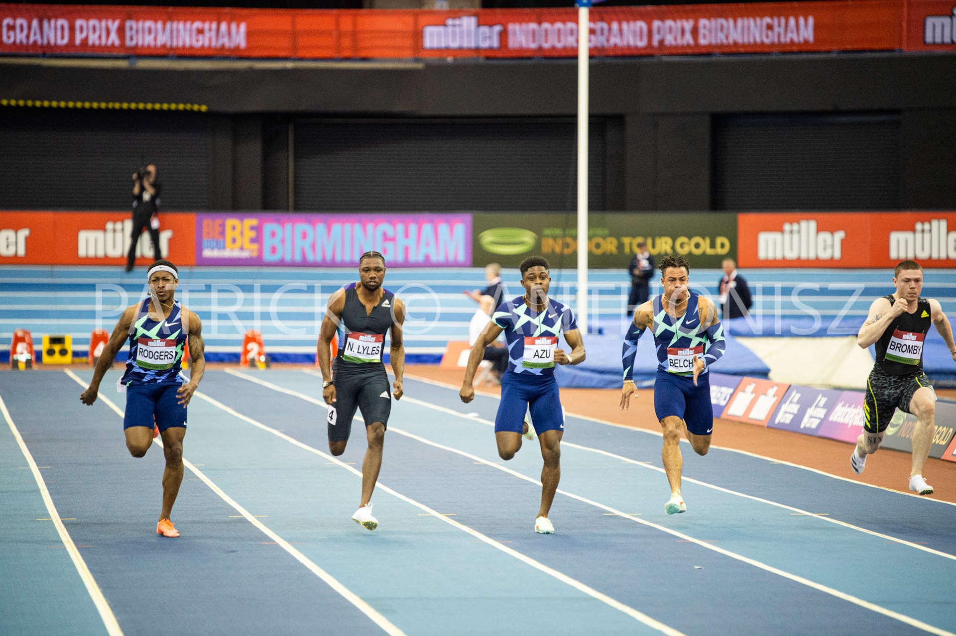 Saturday 19 February : Heat 2 in the 60 Metres Mens Müller Indoor Grand Prix Birmingham  at the Utilita Arena Birmingham