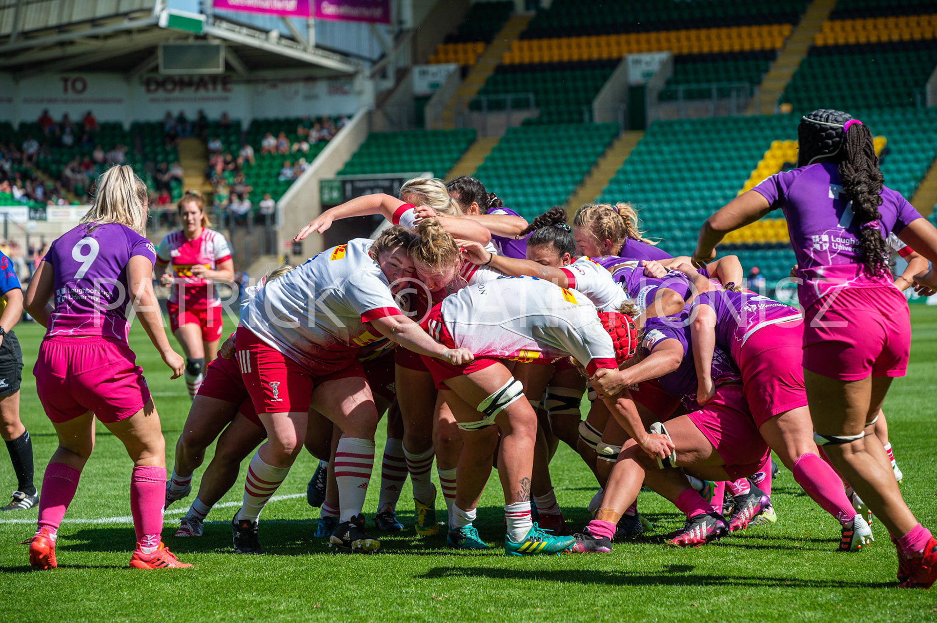 Northampton -14–May-2022.  Loughborough Lightning Vs Harlequins Womens at cinch Stadium Franklin's Gardens Northampton  .