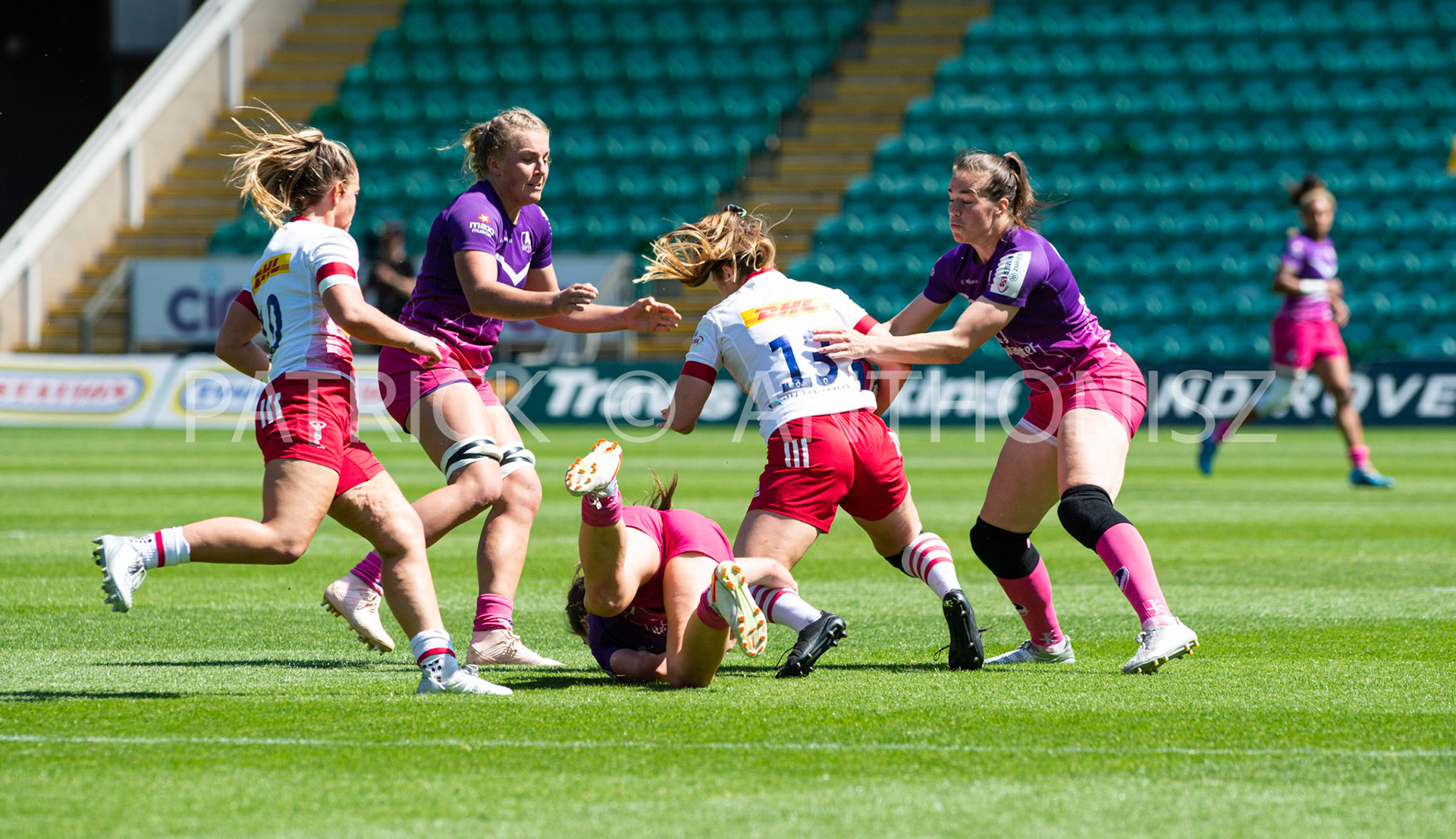 Northampton -14–May-2022.  Loughborough Lightning Vs Harlequins Womens at cinch Stadium Franklin's Gardens Northampton  .