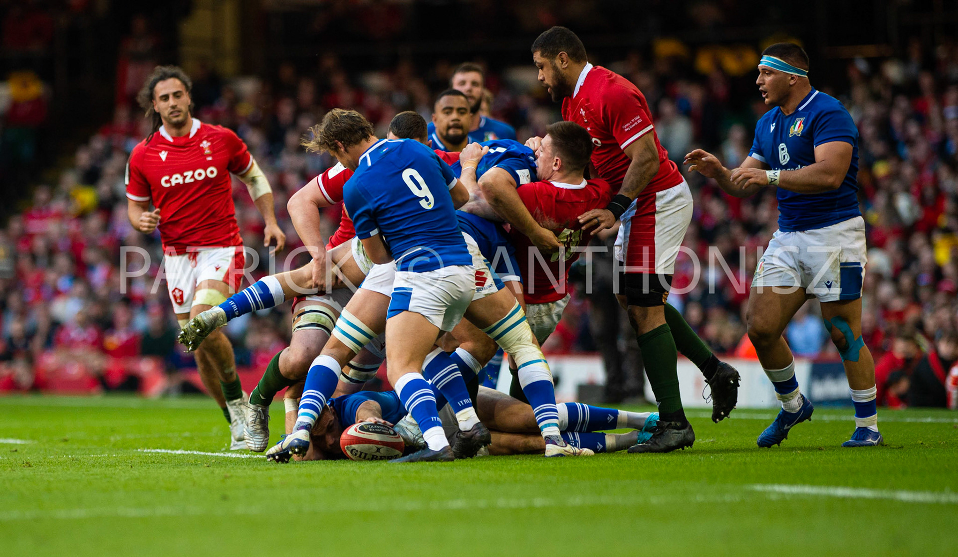 Wales v Italy Guinness Six Nations Cardiff, UK.19th Mar, 2022. italy no 9  Callum Braley  in action during the Guinness Six Nations Championship 2022 match, Wales v Italy at the Principality Stadium in Cardiff