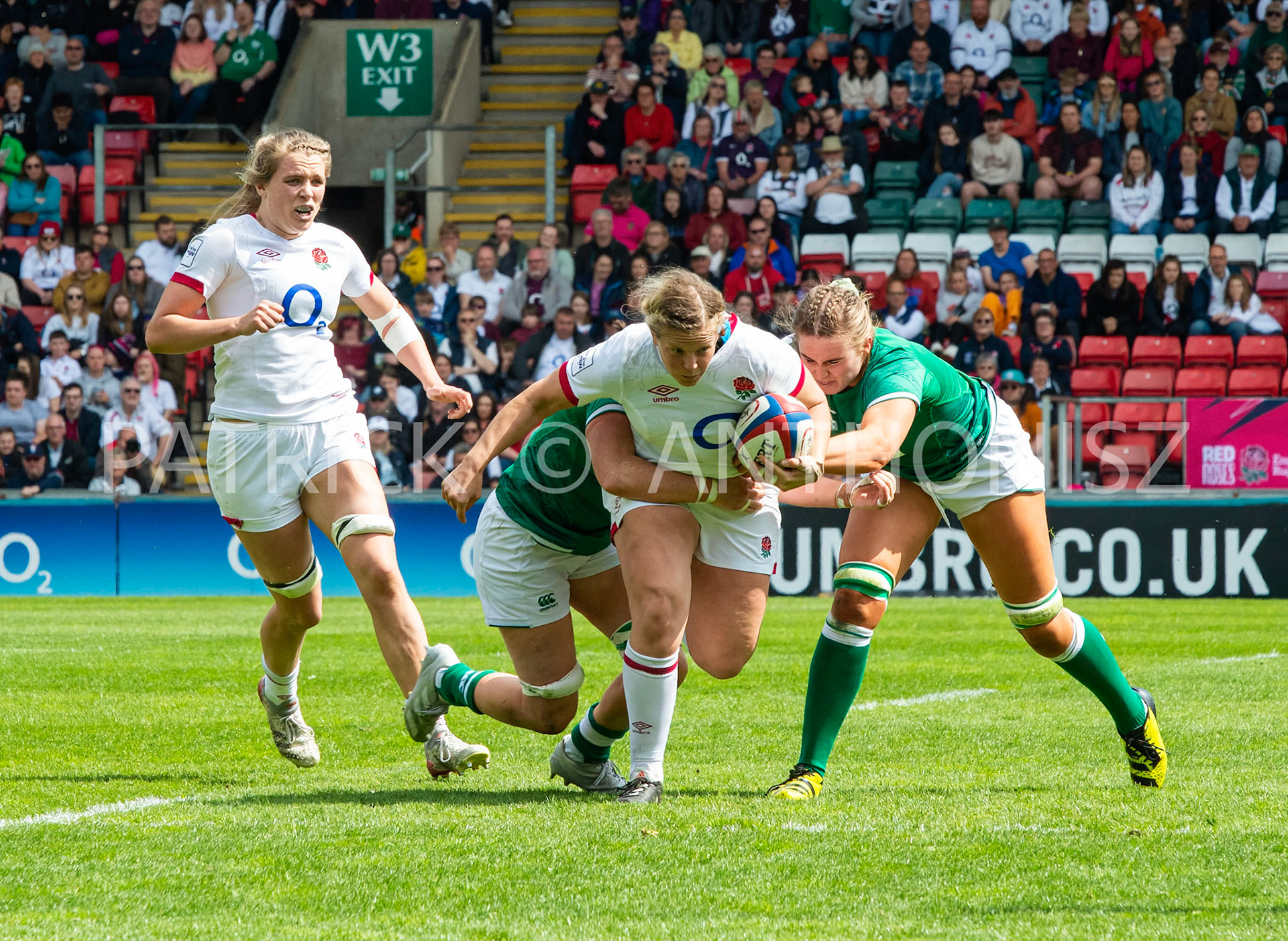 24th - April  2022 :Vickii Cornborough England  England Vs Ireland round 4    TikTok Women's Six Nations at  Mattioli  Woods Welford Road.