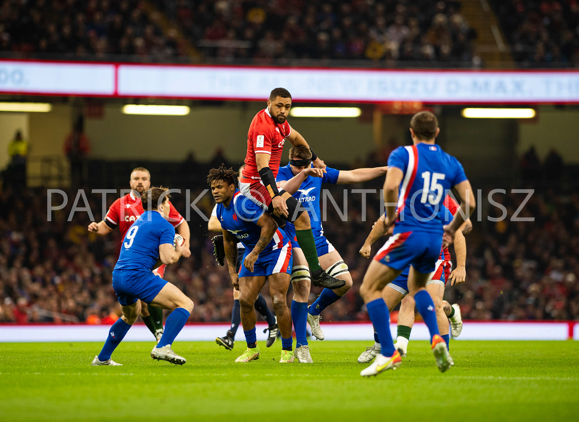 Wales v France  Guinness Six NationsCARDIFF, WALES 2022- March 11:  Taulupe Faletau of wales is seen during the Wales and France rugby match at the Principality Stadium on March 11/2022  in Cardiff, Wales.