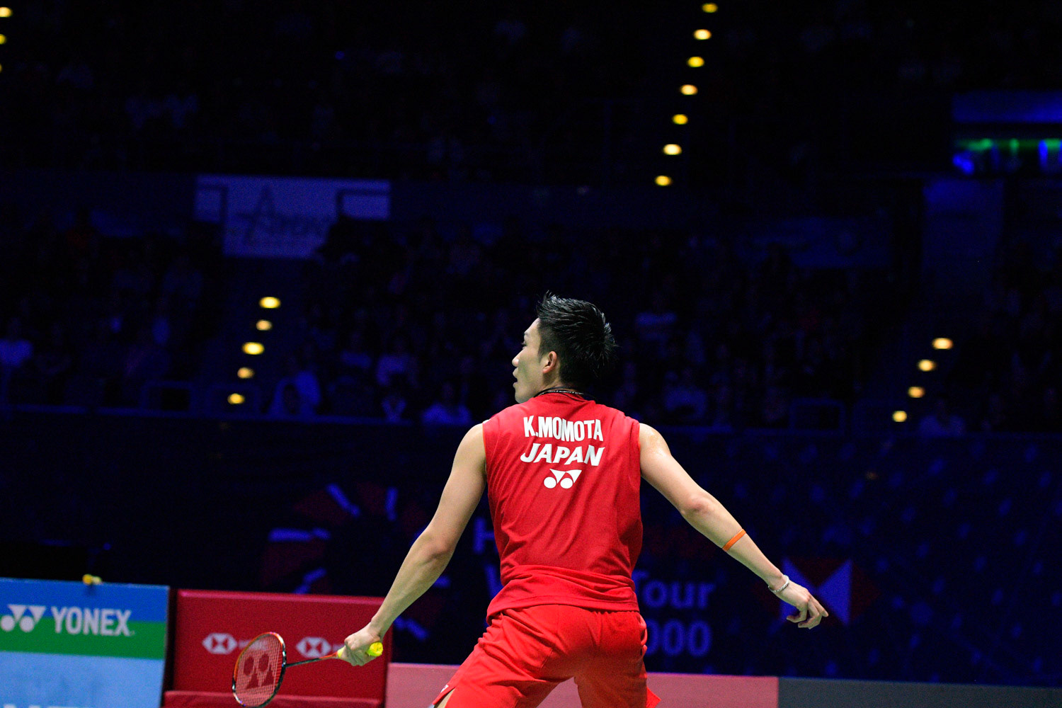 All England Open Badminton Championships : DAY 3
BIRMINGHAM, ENGLAND - MARCH 8 :   MEN’Singles  Kento  MOMOTA of   JAPAN     in action   at  the Yonex All England Open Badminton Championships at Arena Birmingham on March 8, 2019  Birmingham, England