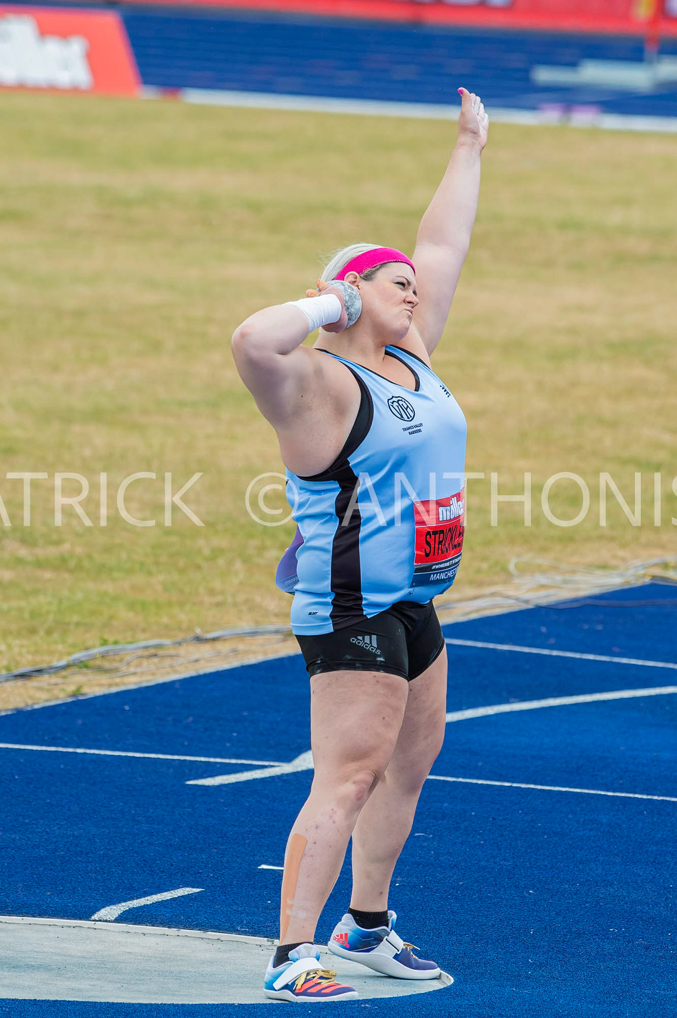 26-6-2022: Day 3  Women's Shot Put - Final  Amelia STRICKLER of THAMES VALLEY HARRIERS competes at the Muller UK Athletics Championships MANCHESTER REGIONAL ARENA – MANCHESTER
