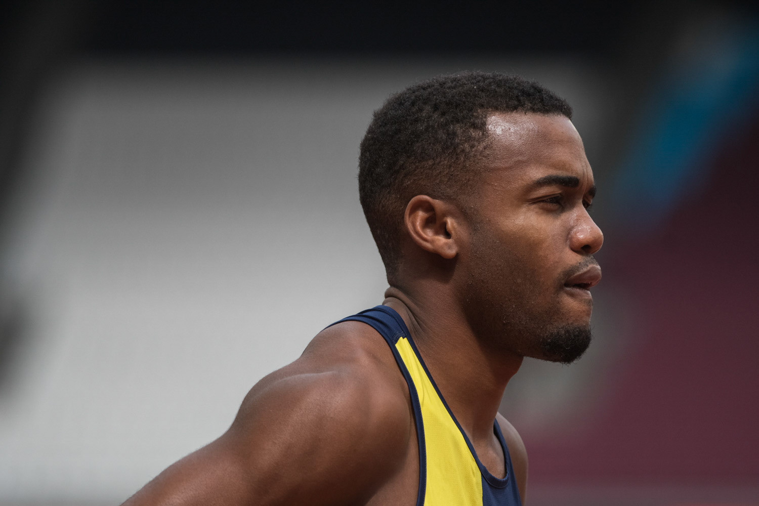 LONDON, ENGLAND - JULY 21: Akeem Bloomfield of Jamaica  winning the Men's 400m during Day Two of the Muller Anniversary Games IAAF Diamond League  at the London Stadium on July 21, 2019 London, England
