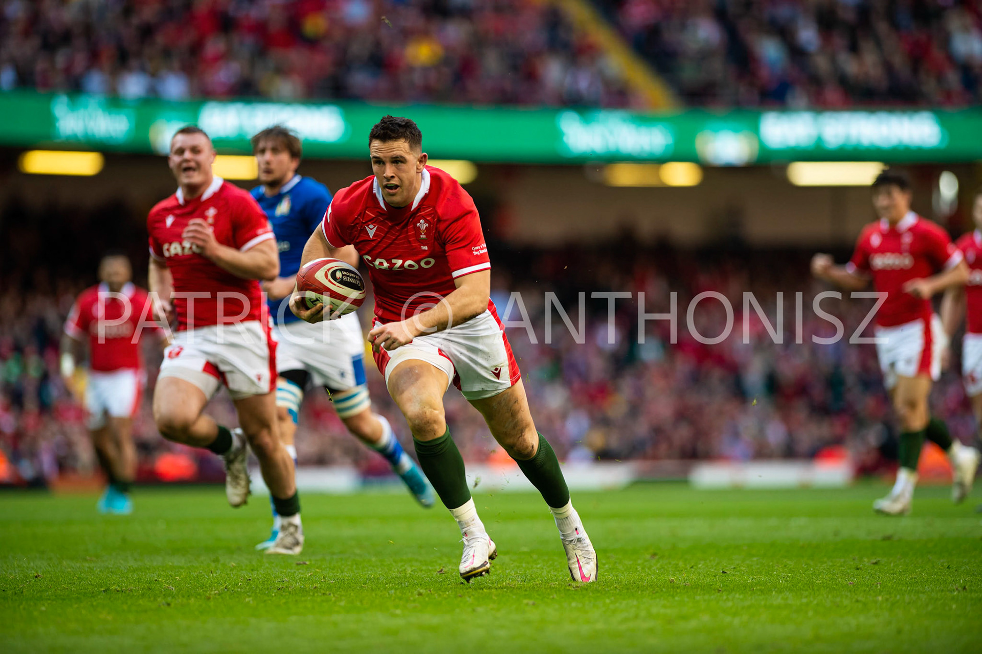 Wales v Italy Guinness Six Nations Cardiff, UK.19th Mar, 2022. Guinness Six Nations Championship 2022 match, Wales v Italy at the Principality Stadium in Cardiff