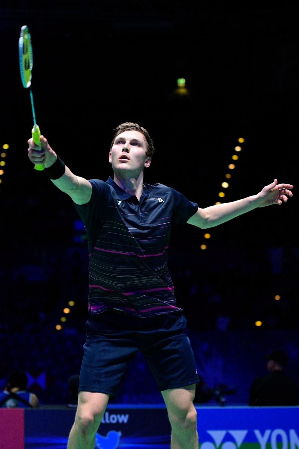 All England Open Badminton Championships : DAY 3
BIRMINGHAM, ENGLAND - MARCH 8 :  MEN’Singles  ,    Viktor  AXELSEN  of   DENMARK     in action   at  the Yonex All England Open Badminton Championships at Arena Birmingham on March 8, 2019  Birmingham, England