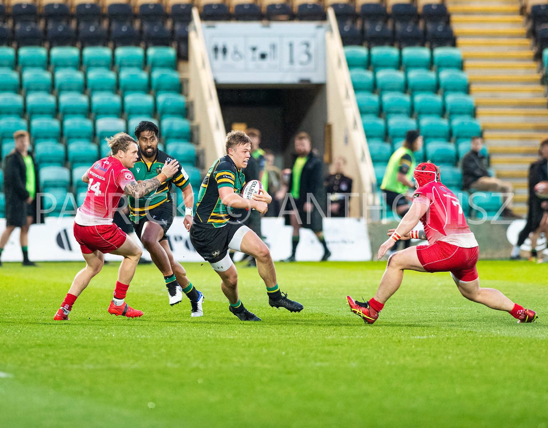 Northampton Saints Vs The British Army Northampton -13-April-2022.  Northampton Saints Vs The British Army at cinch Stadium Franklin's Gardens .