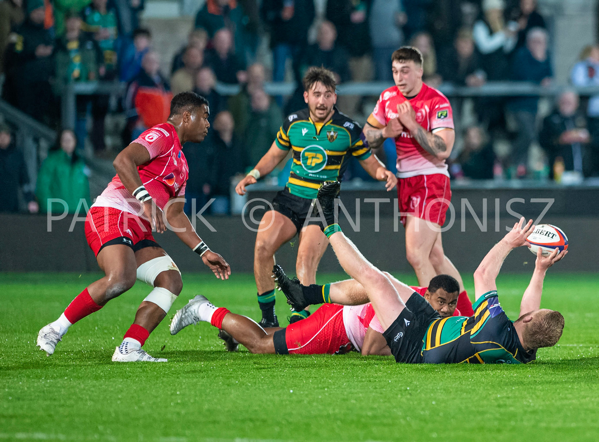 Northampton Saints Vs The British Army Northampton -13-April-2022.  Northampton Saints Vs The British Army at cinch Stadium Franklin's Gardens .