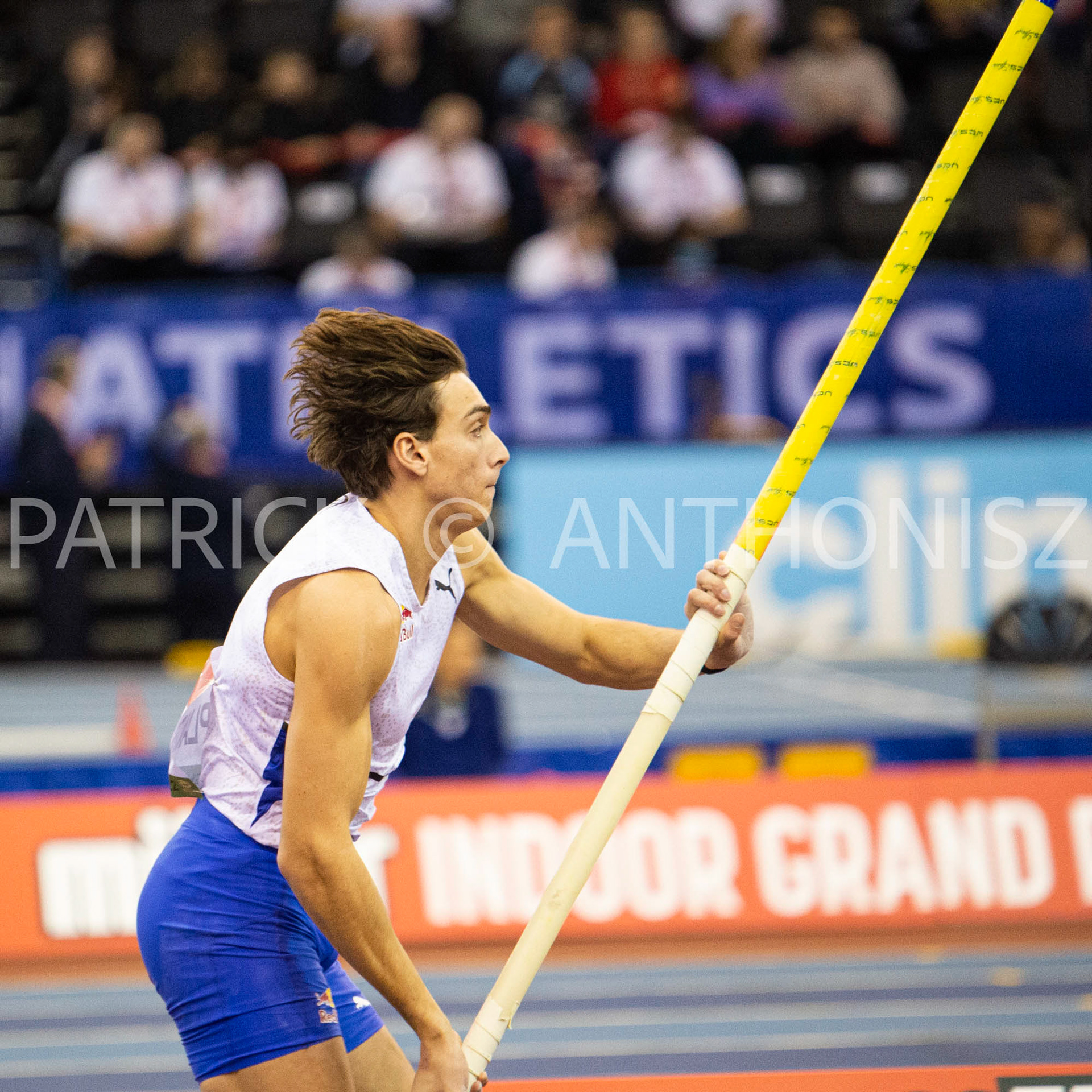 Saturday 19 February : MONDO DUPLANTIS SWE is seen at the Müller Indoor Grand Prix Birmingham  at the Utilita Arena Birmingham