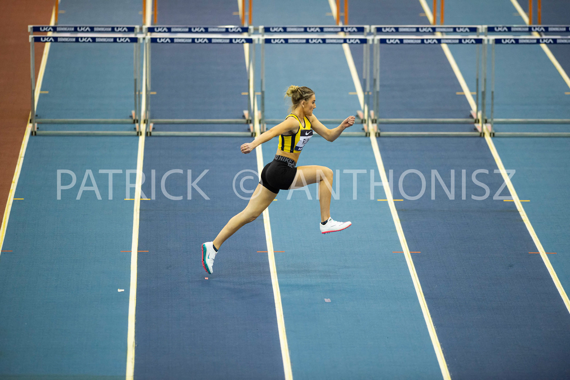 Saturday 27 February 2022: Ella Rush in the Womens High Jump Pentathion at the UK Athletics Indoor Championships and World Trials  Birmingham at the Utilita Arena Birmingham Day 2
