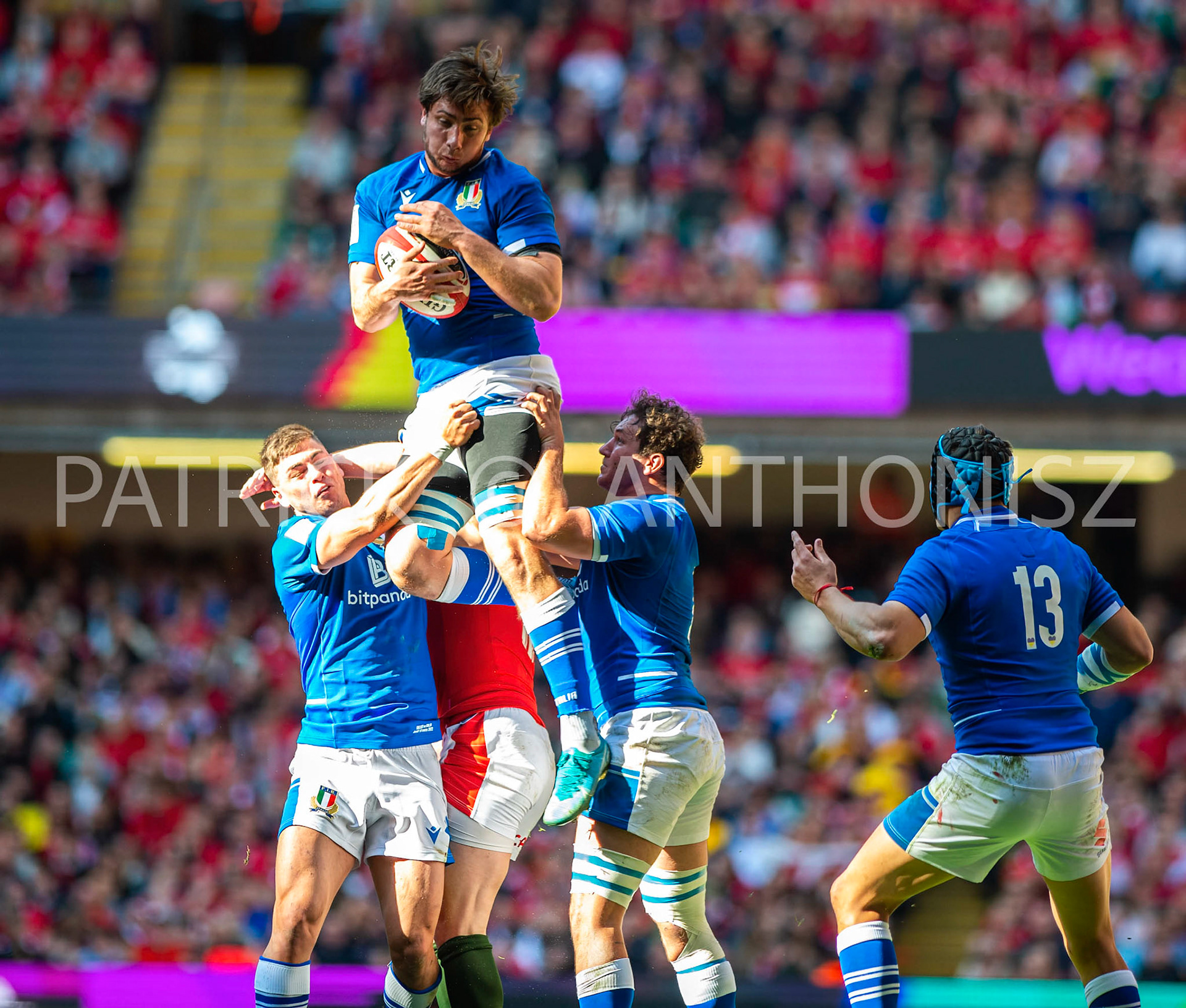 Wales v Italy Guinness Six Nations Cardiff, UK.19th Mar, 2022. Giovanni Pettinelli of Italy seen in action during the Guinness Six Nations Championship 2022 match, Wales v Italy at the Principality Stadium in Cardiff
