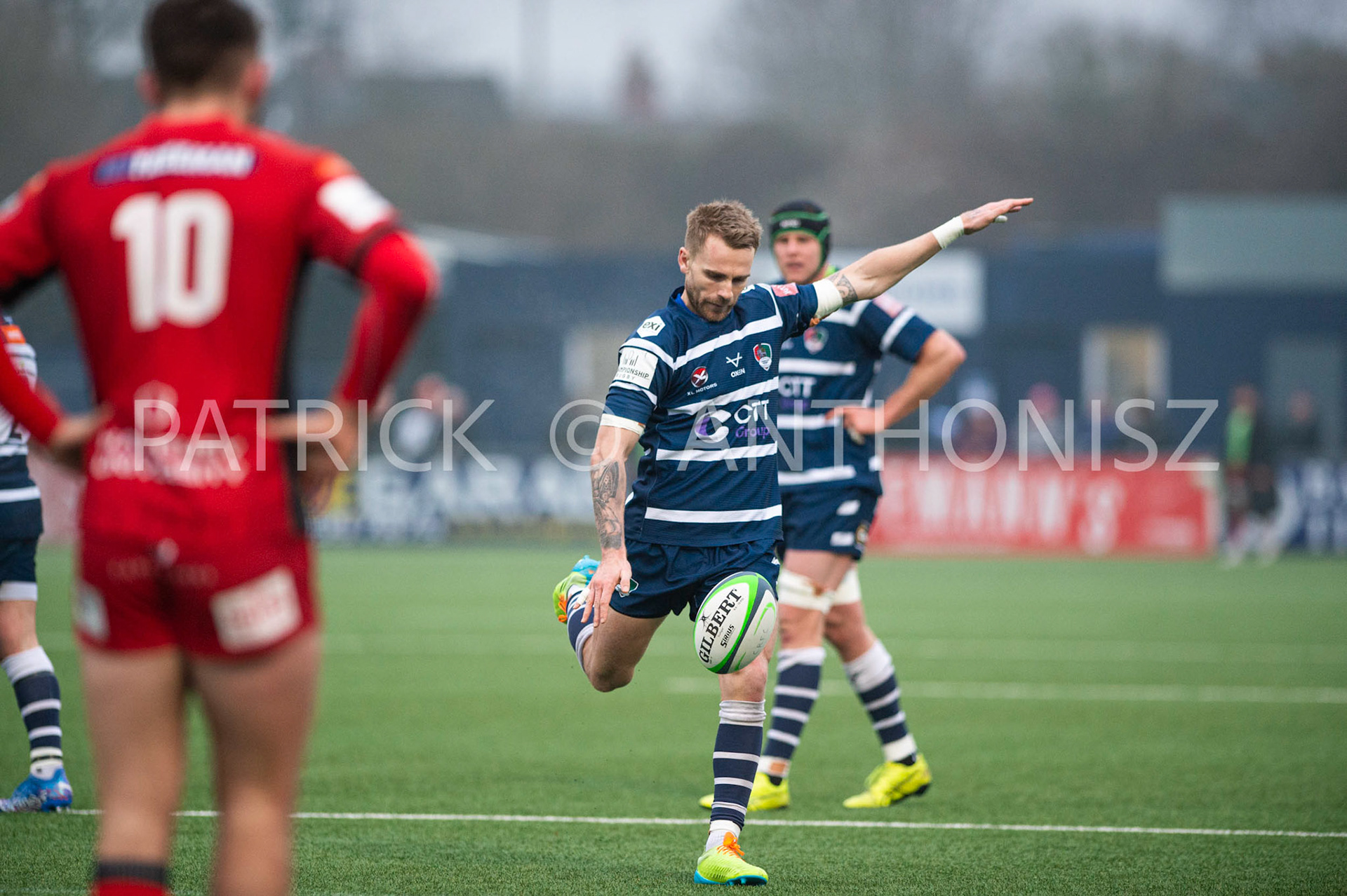 BUTTS PARK ARENA Coventry ,England 15th of January 2022 :  Greene King IPA Championship  match Round 14 between Coventry Rugby Vs Hartpury University  at Butts Park Arena Coventry UK .Final score: Coventry Rugby  34:  33 Hartpury University Rugby .