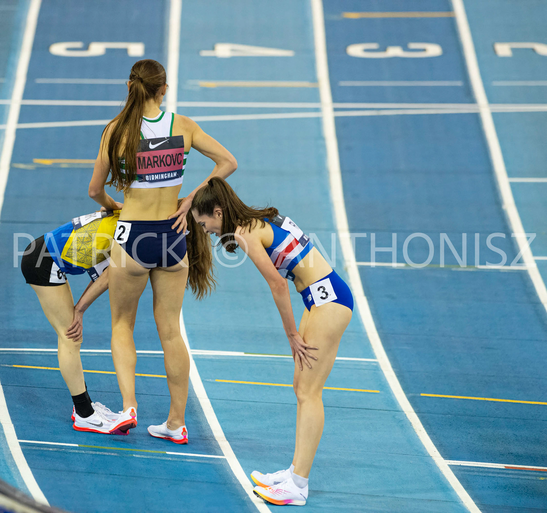 Saturday 27 February :  Amy Eloise Markovc -  after Winning the 3000 Meters race in 9:04.26 at the UK Athletics Indoor Championships and World Trials in Birmingham at the Utilita Arena Birmingham Day 2