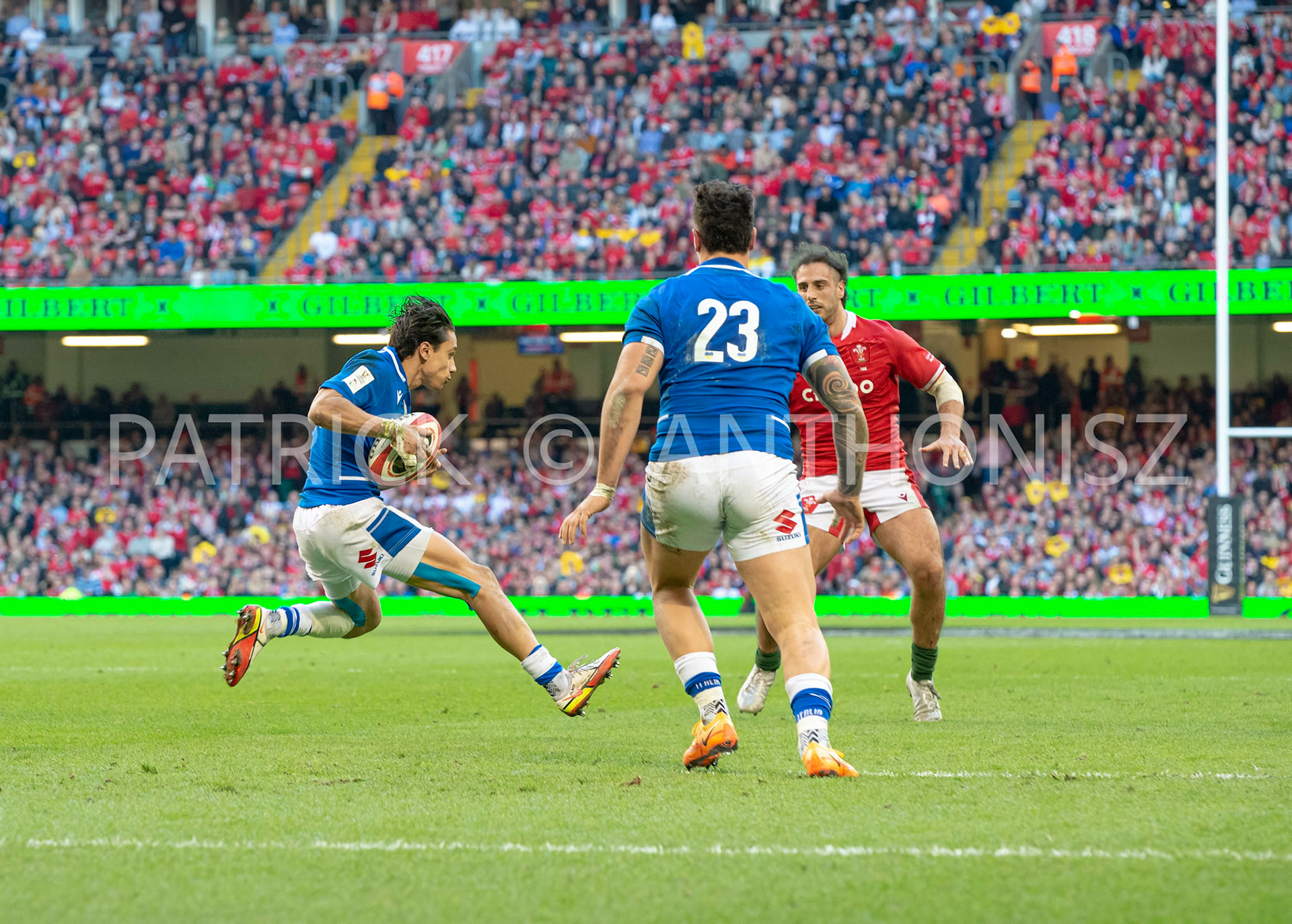 Wales v Italy Guinness Six Nations Cardiff, UK.19th Mar, 2022. Ange Capuozzo of Italy seen in action during the Guinness Six Nations Championship 2022 match, Wales v Italy at the Principality Stadium in Cardiff