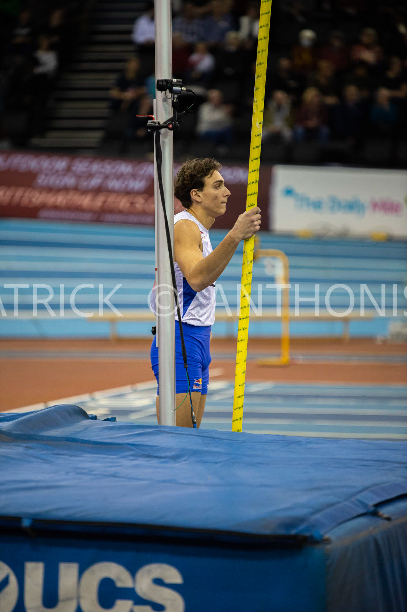 Saturday 19 February : MONDO DUPLANTIS SWE is seen at the Müller Indoor Grand Prix Birmingham  at the Utilita Arena Birmingham