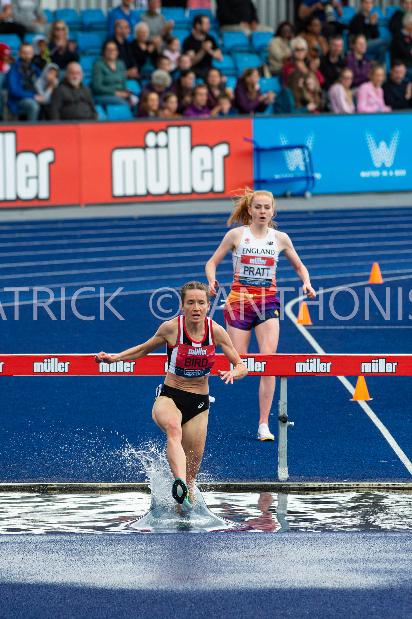 26-6-2022: Day 3   Women' s 3000 m Steeplechase - Final BIRD Elizabeth winning  in 9:46.16 at the Muller UK Athletics Championships MANCHESTER REGIONAL ARENA – MANCHESTER