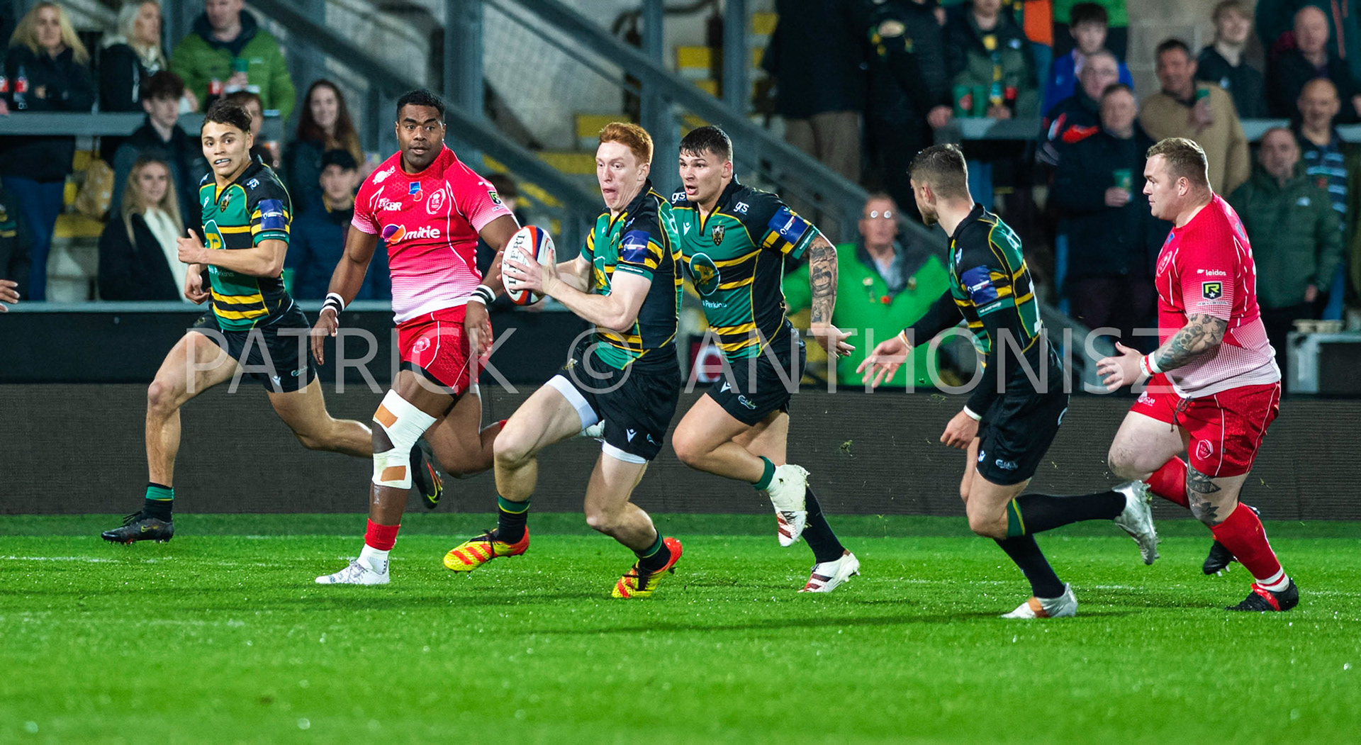 Northampton Saints Vs The British Army Northampton -13-April-2022.  Northampton Saints Vs The British Army at cinch Stadium Franklin's Gardens .