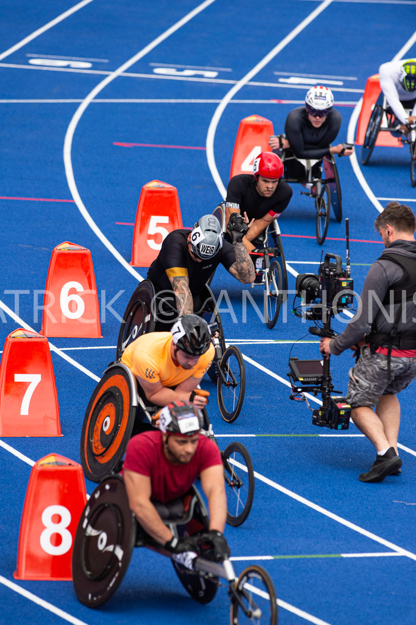 21-MAY-2022  GBR WEIR David in lane 6 during the  Men 800m Wheelchair Event at the Muller Birmingham  Diamond League   Alexander Stadium,  Perry Barr, Birmingham