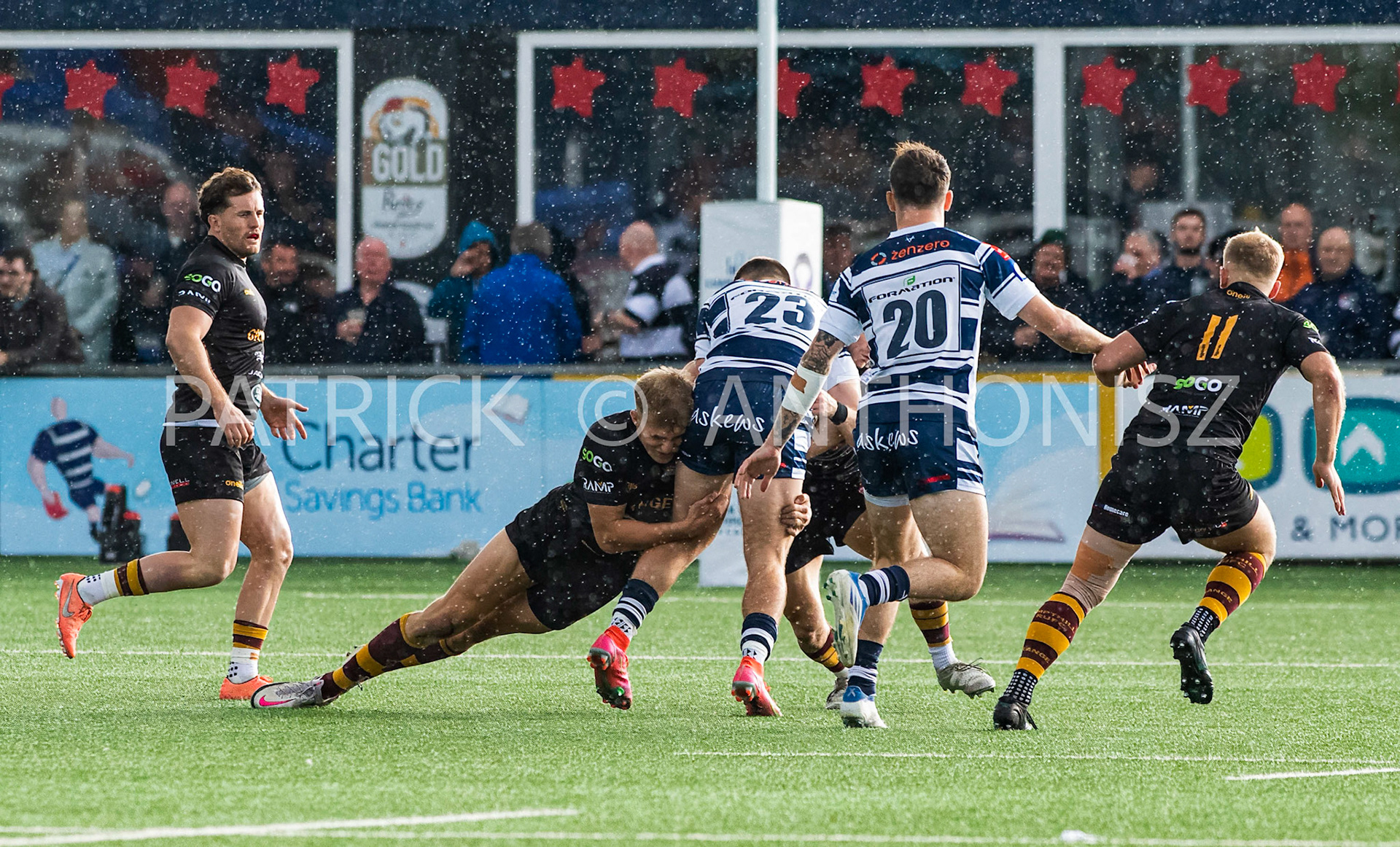 Coventry, ENGLAND- Sept -24 - 2022 : match between  Coventry Rugby  and Ampthill Rugby  at Coventry , England.