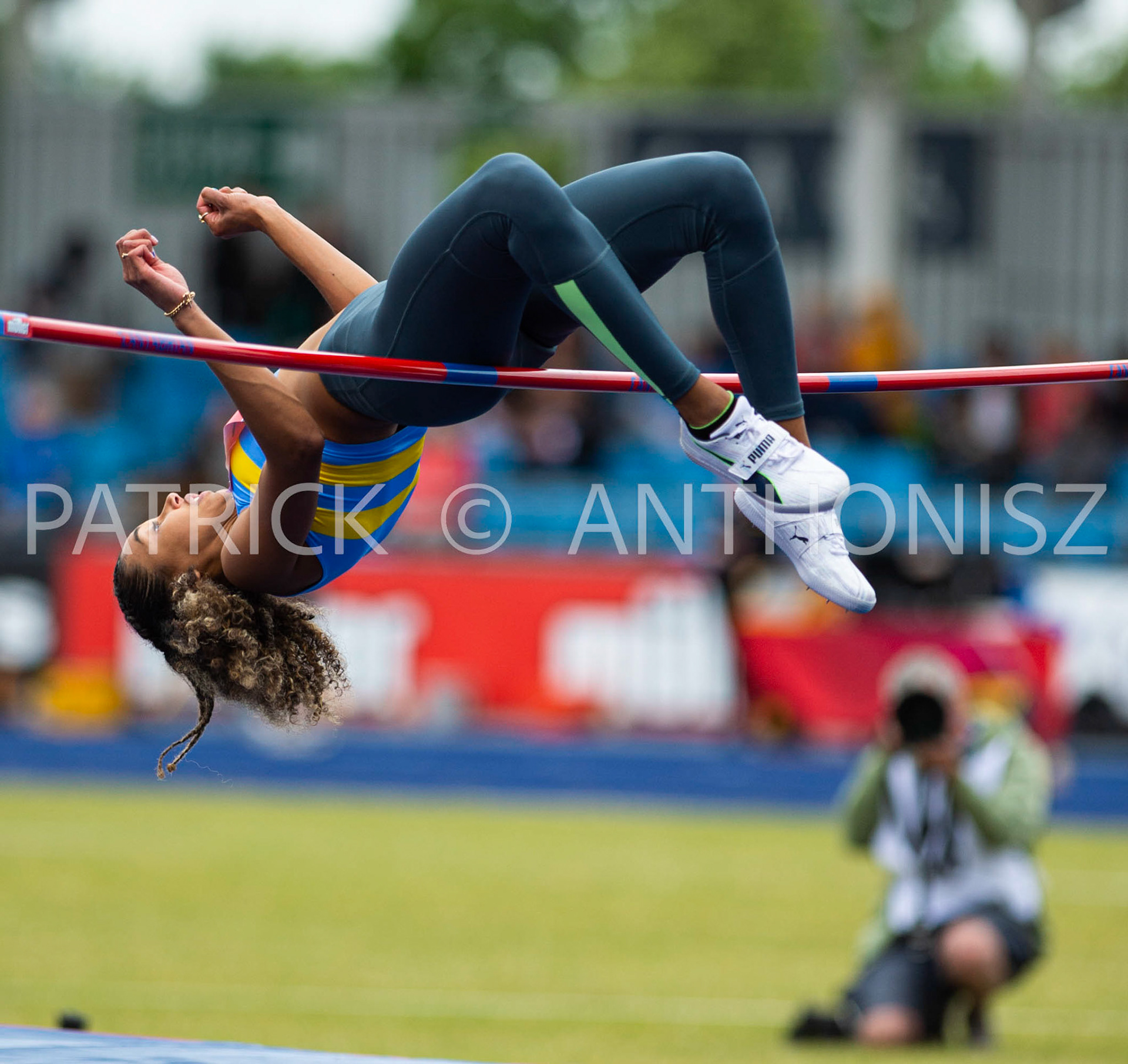 26-6-2022: Day 3 Women's High Jump - Final LAKE Morgan WINDSOR SLOUGH ETON &amp; H seen at the  Muller UK Athletics Championships MANCHESTER REGIONAL ARENA – MANCHESTER