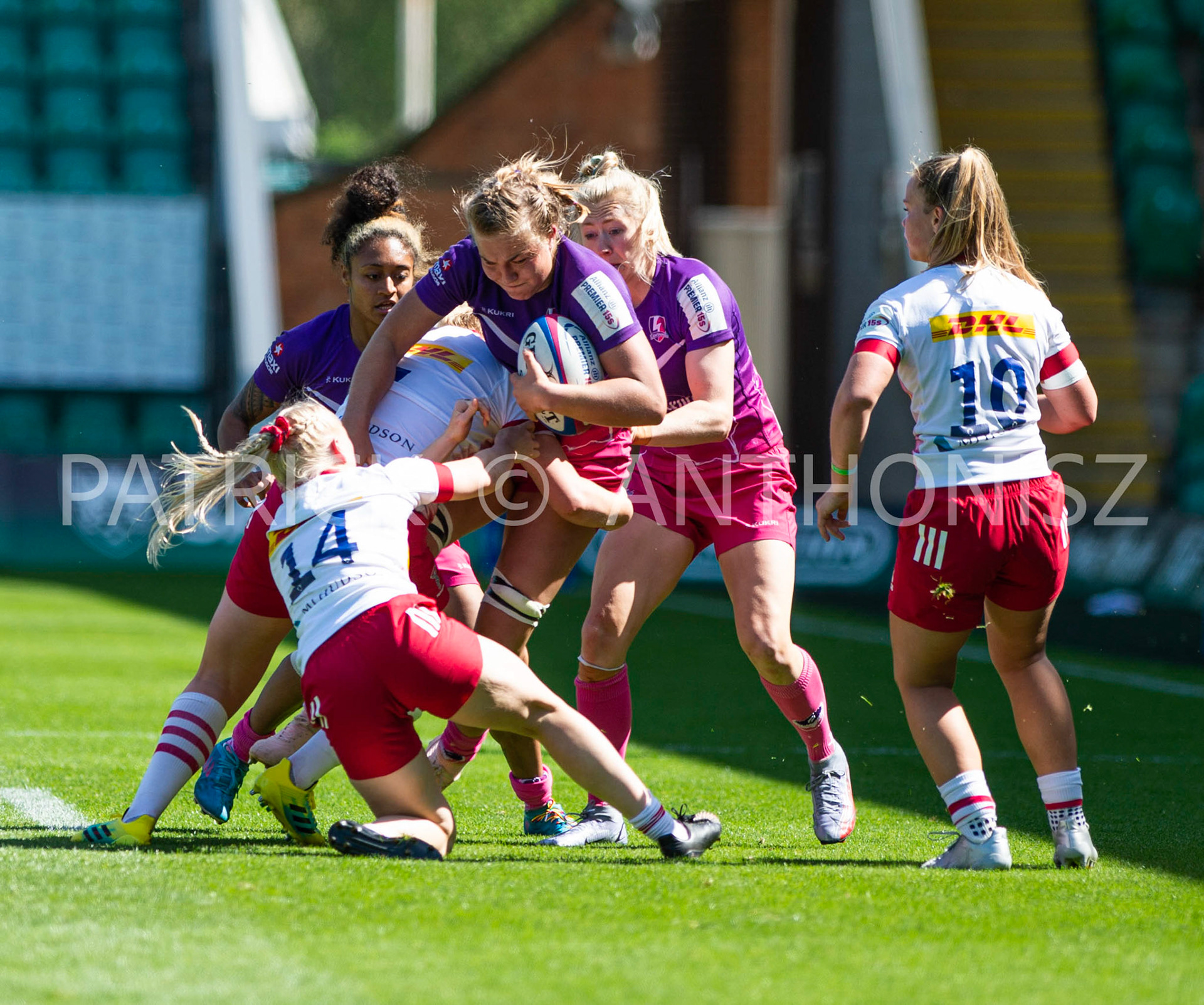 Northampton -14–May-2022.  Loughborough Lightning Vs Harlequins Womens at cinch Stadium Franklin's Gardens Northampton  .