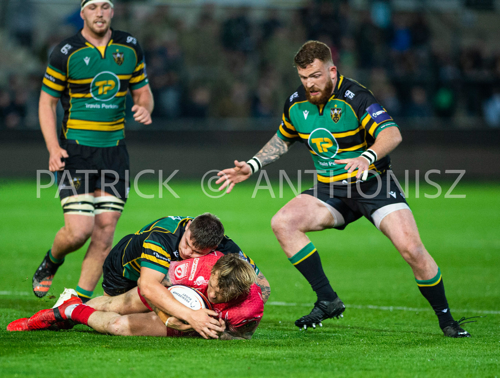 Northampton Saints Vs The British Army Northampton -13-April-2022.  Northampton Saints Vs The British Army at cinch Stadium Franklin's Gardens .