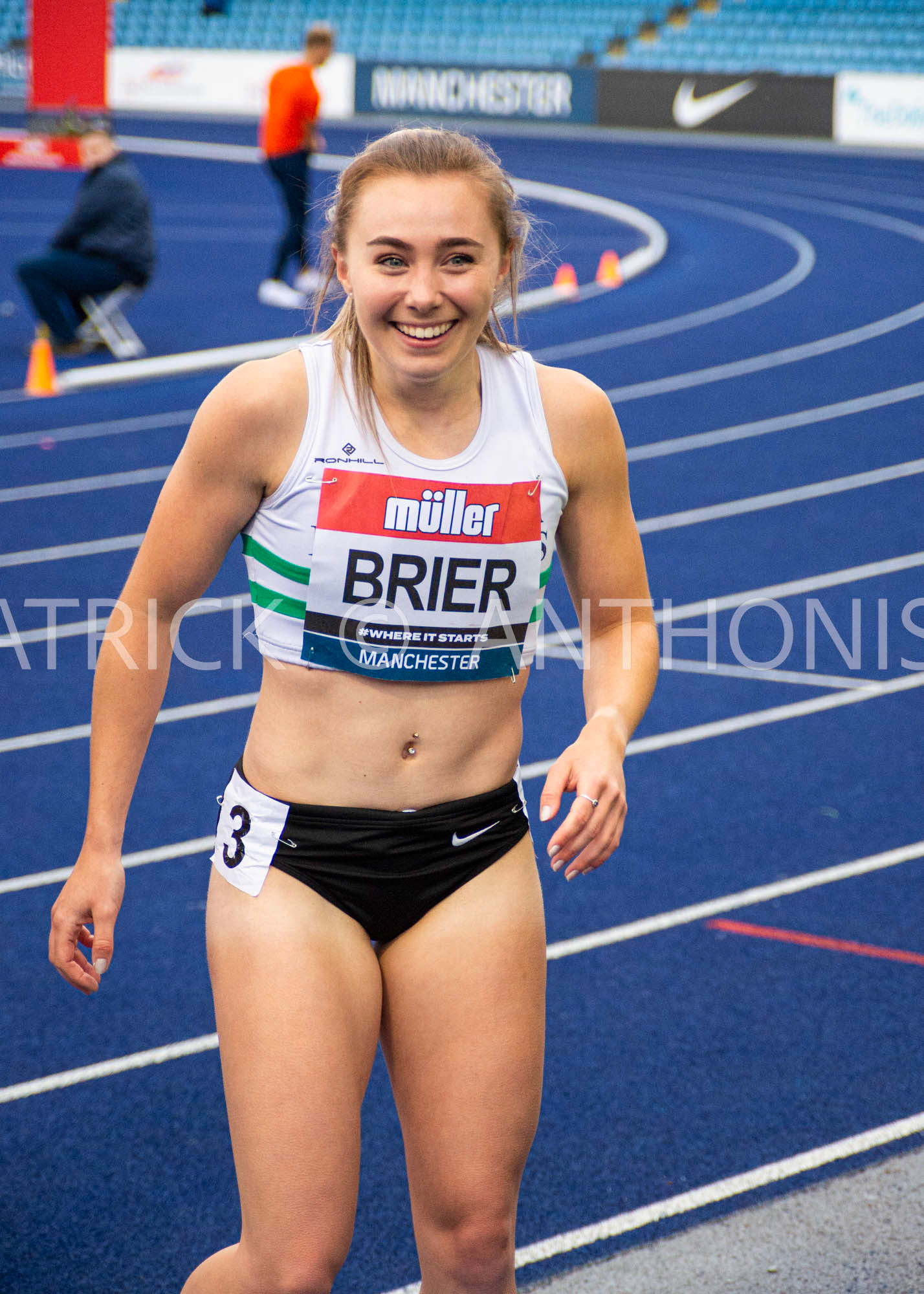 24-6-2022: Hannah Brier  seen in the first round of Heat 6 of the 100 M at the Muller UK Athletics Championships MANCHESTER REGIONAL ARENA – MANCHESTER