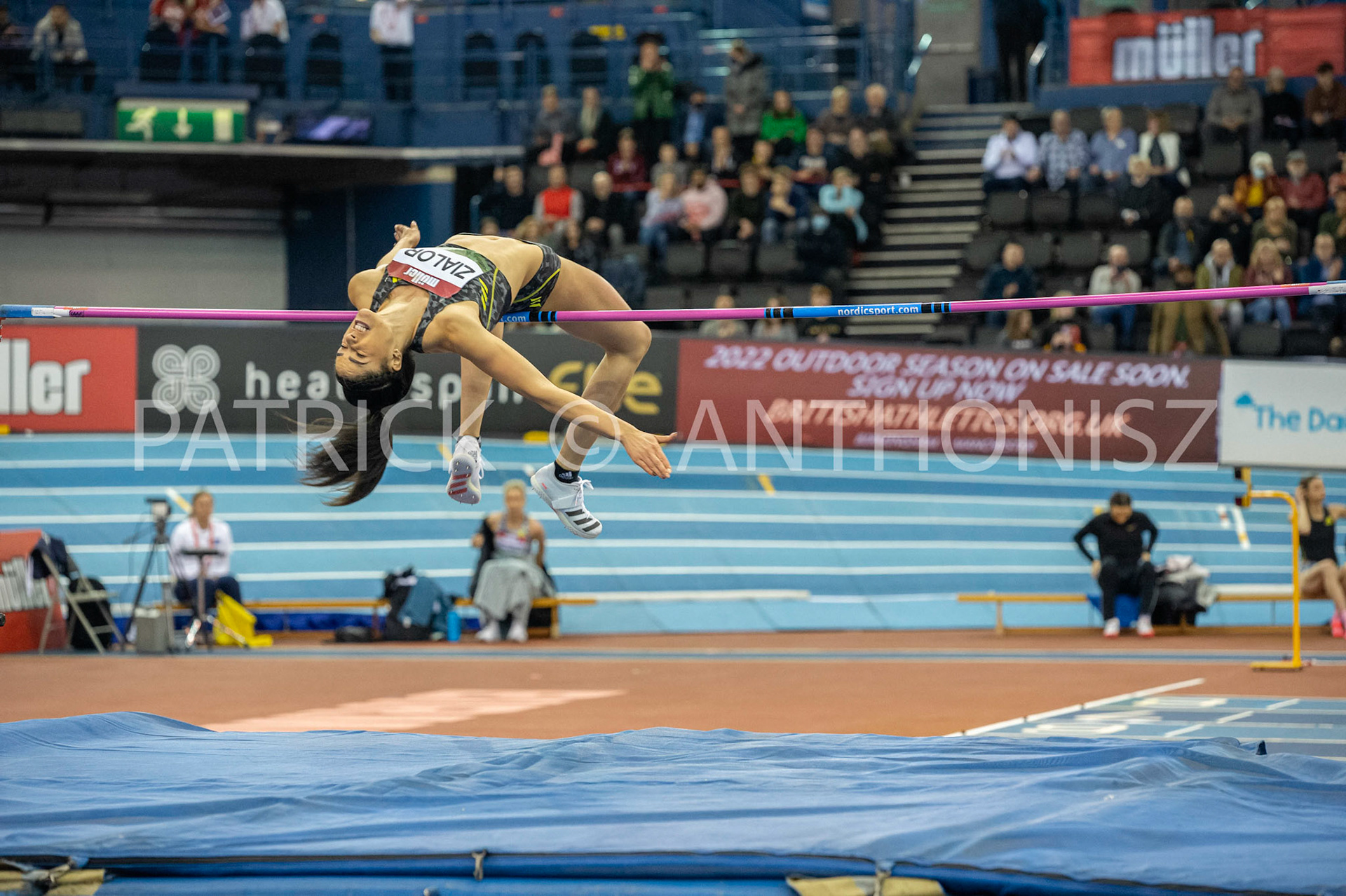 Saturday 19 February : LAURA ZIALOR GBR in the Womens High Jump at the Müller Indoor Grand Prix Birmingham  at the Utilita Arena Birmingham