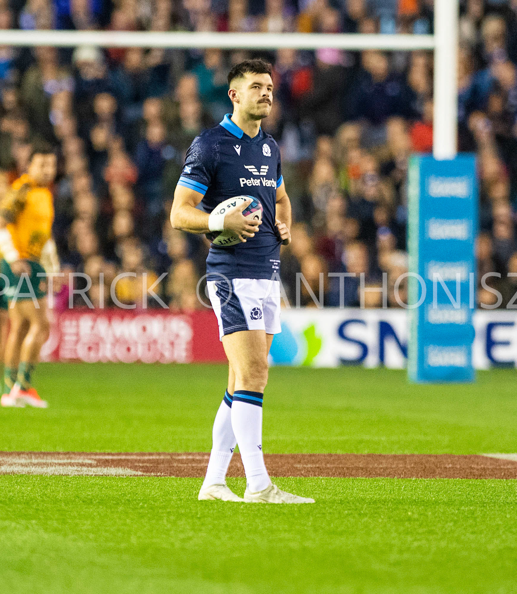 Scotland  October 29th : Blair Kinghorn of Scotland  during the Rugby Union Autumn Internationals match between Australia Vs Scotland at BT Murrayfield Stadium Scotland 29th October 2022 Australia 16  : Scotland 15