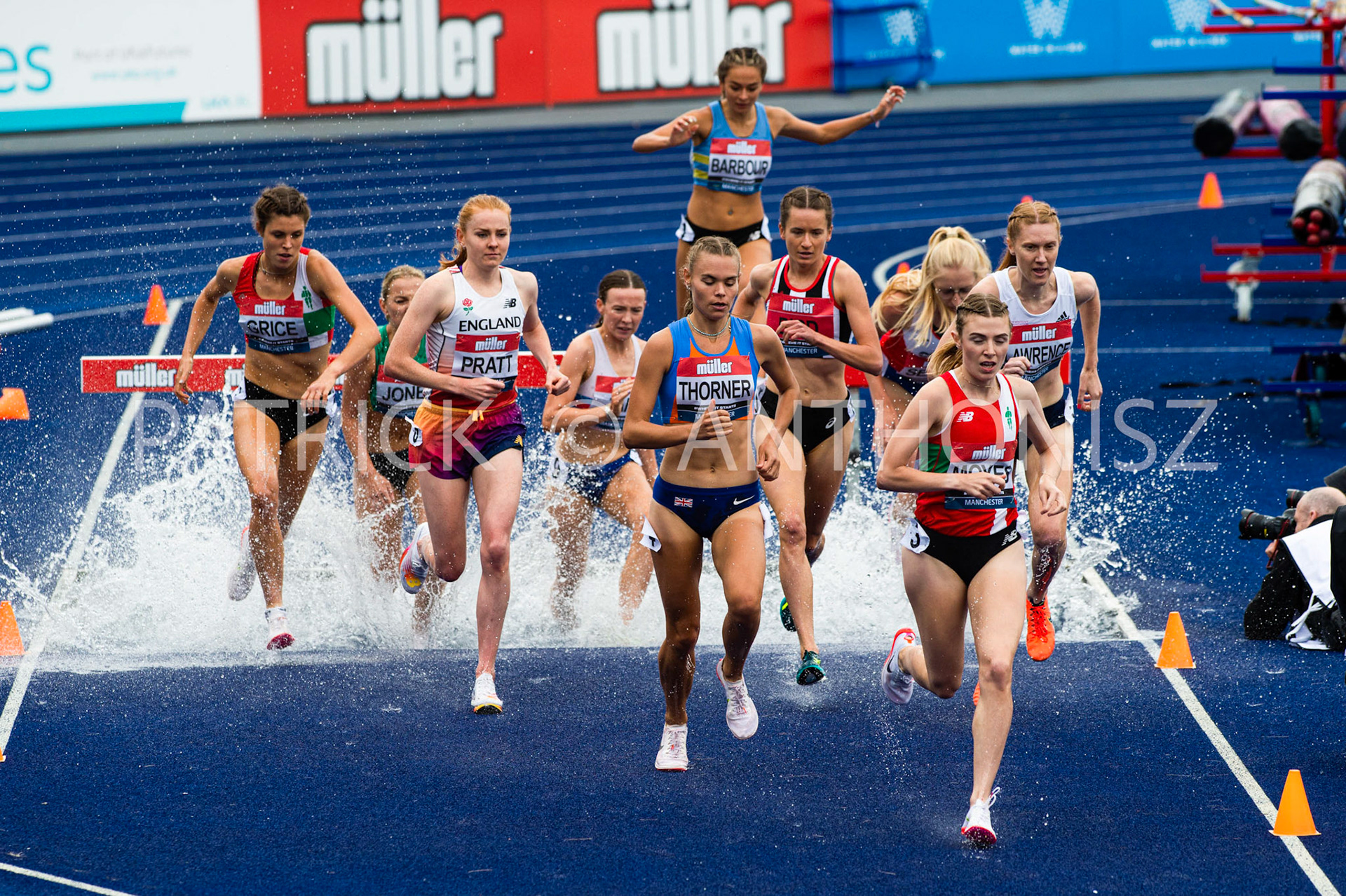 26-6-2022: Day 3   Women' s 3000 m Steeplechase - Final at the Muller UK Athletics Championships MANCHESTER REGIONAL ARENA – MANCHESTER