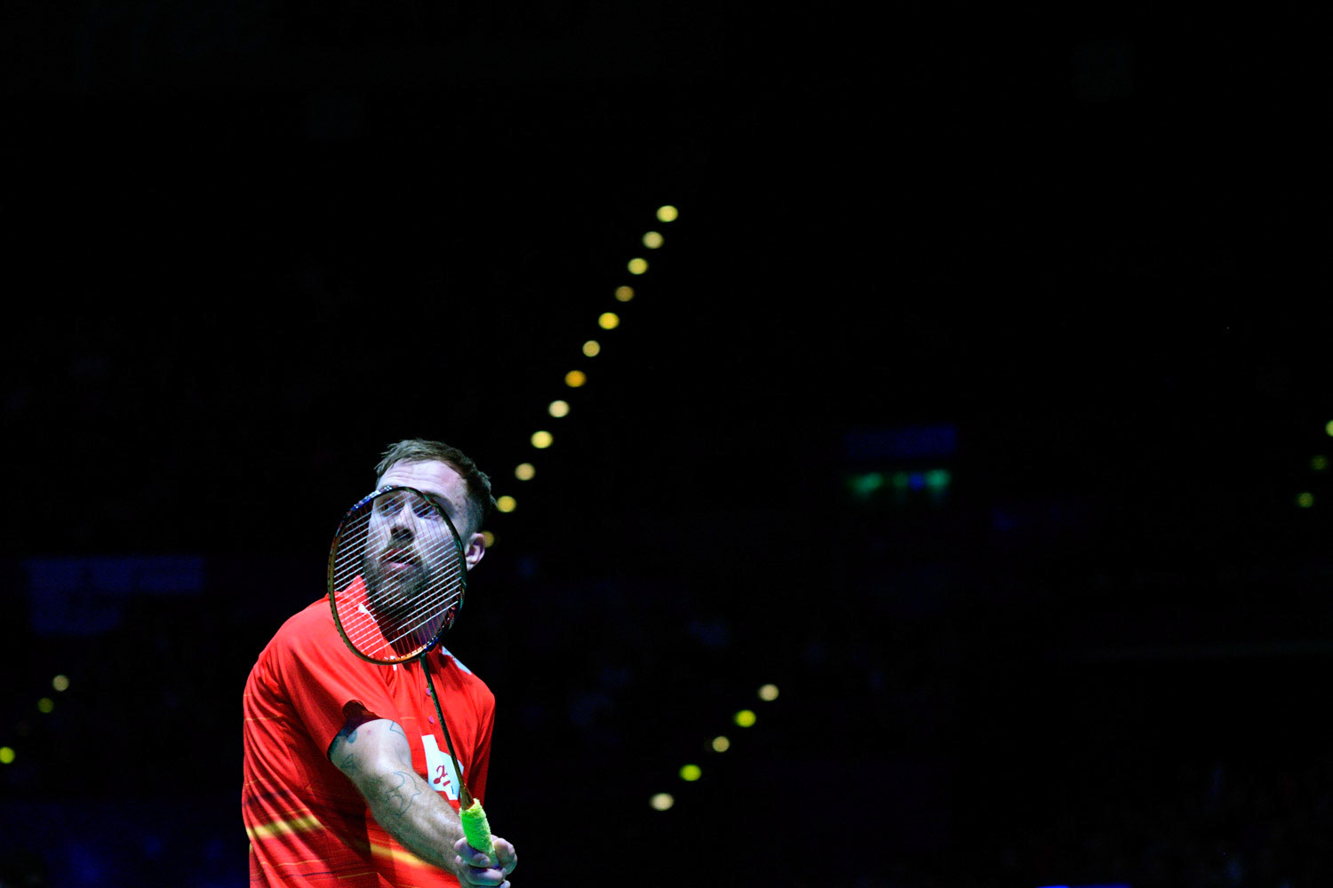 All England Open Badminton Championships :DAY 3
BIRMINGHAM, ENGLAND - MARCH 8 : MEN’Singles  , Jan JORGENSEN     of   DENMARK    in action   at  the Yonex All England Open Badminton Championships at Arena Birmingham on March 8, 2019  Birmingham, England