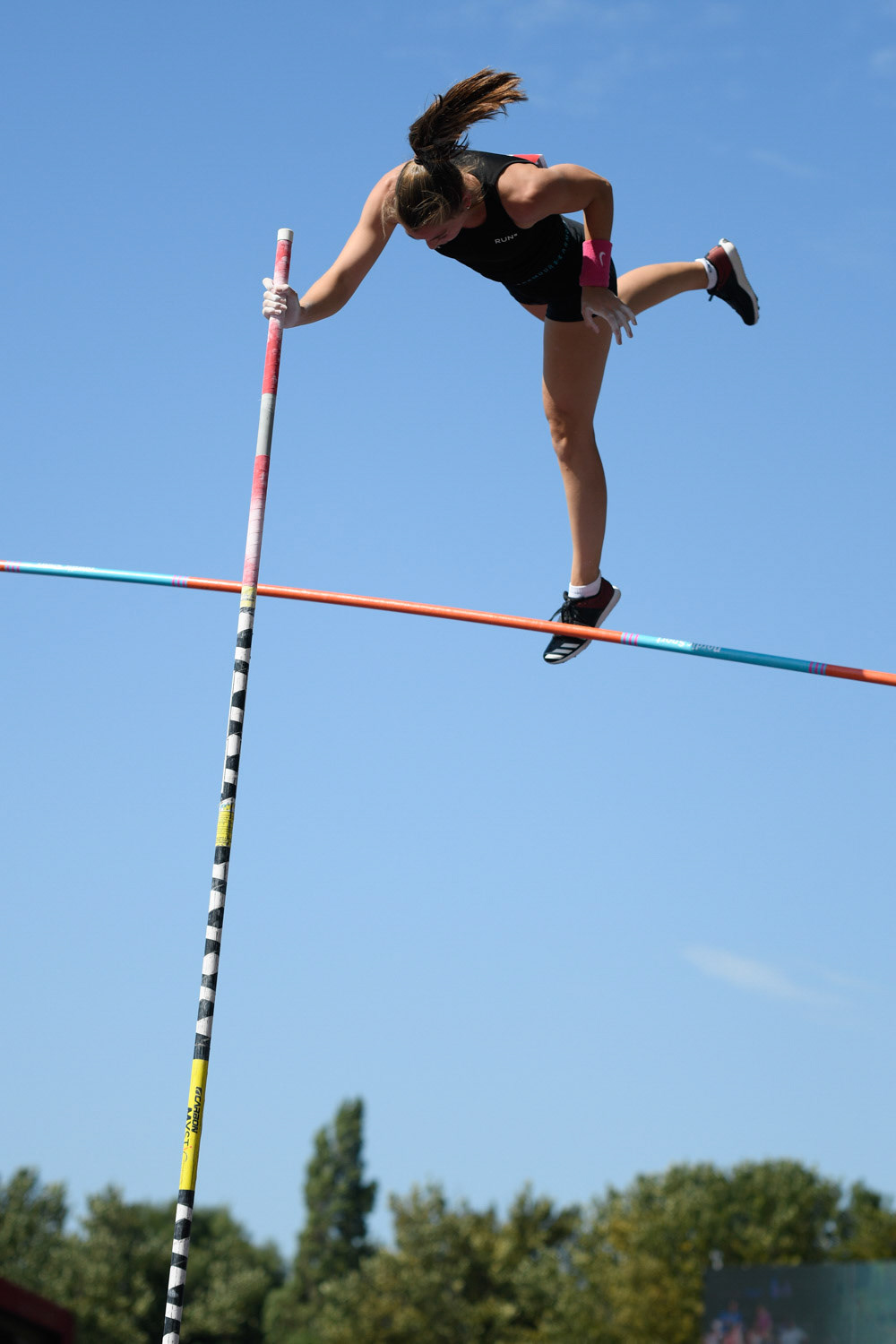 Birmingham, UK. 25th Aug, 2019. Elizabeth EDDEN of  BIRCHFIELD HARRIES   in action during  the  womens  Pole Vault at  the Muller British Athletics Championships  Alexander Stadium, Birmingham, England