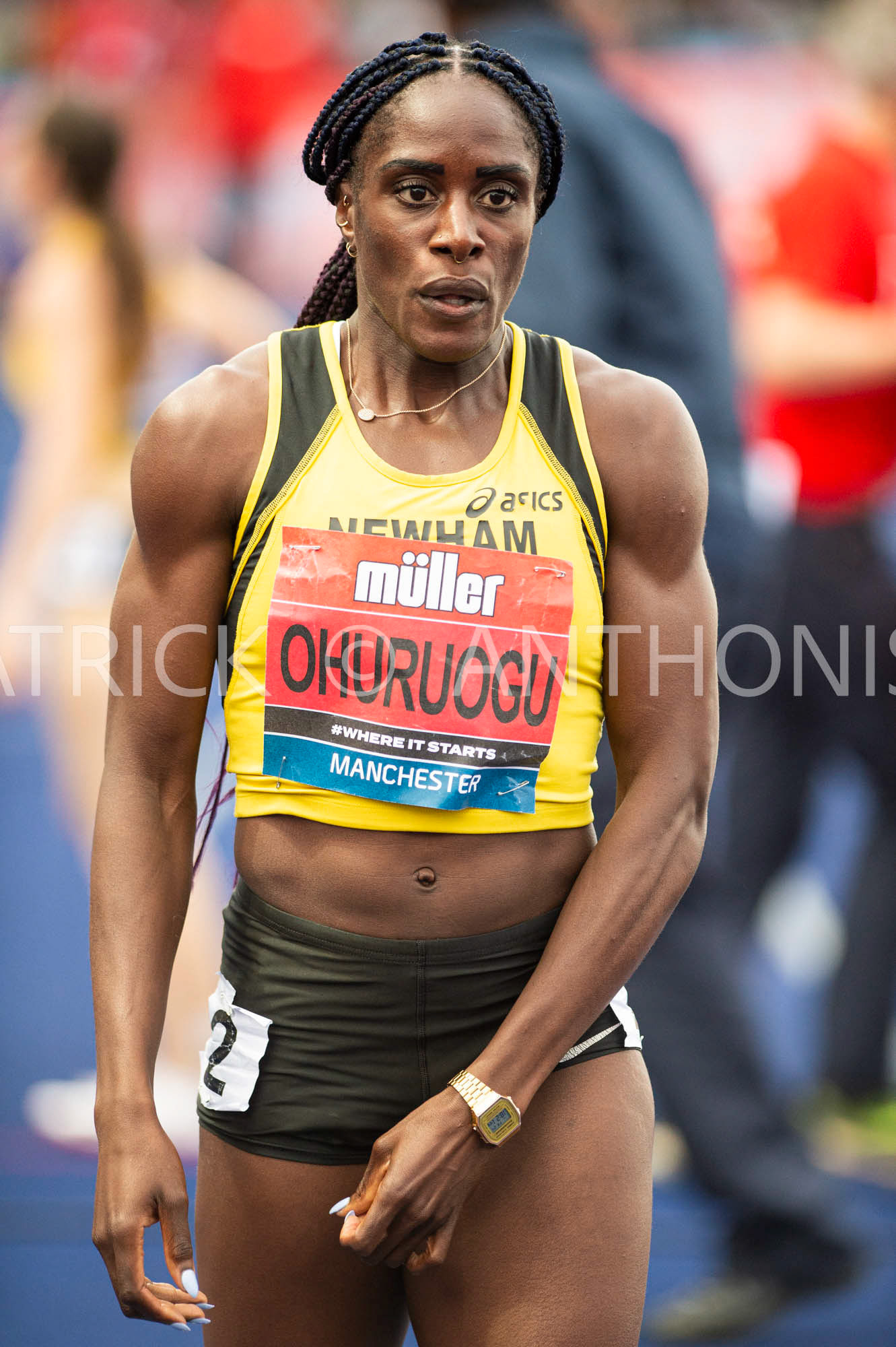 24-6-2022: Victora Ohuruogu during the 400 M Heat 1 at the  Muller UK Athletics Championships MANCHESTER REGIONAL ARENA – MANCHESTER