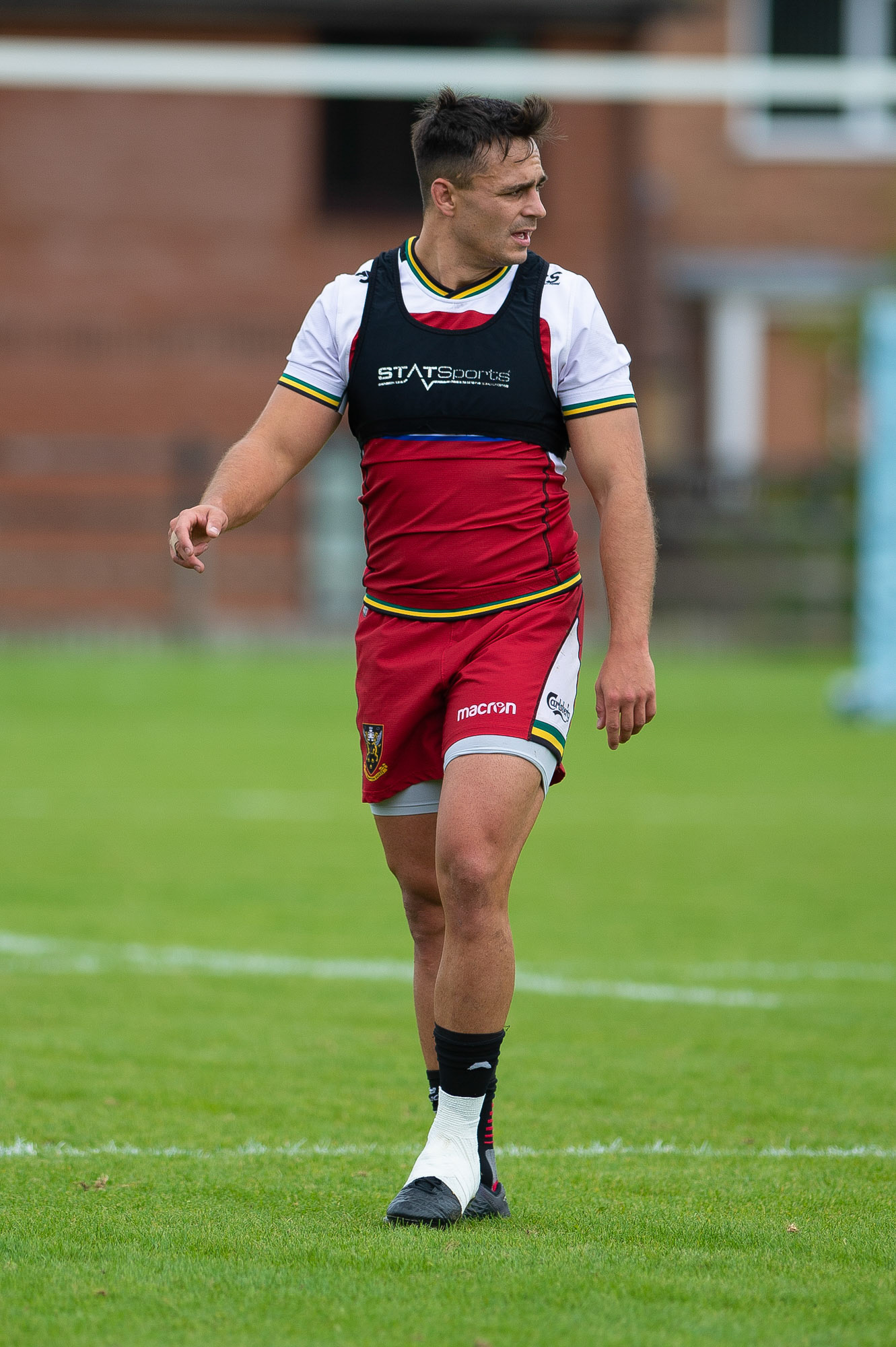 Tom  Collins  in training at the Northampton Saints training session at Franklin's Gardens Tom  Collins
