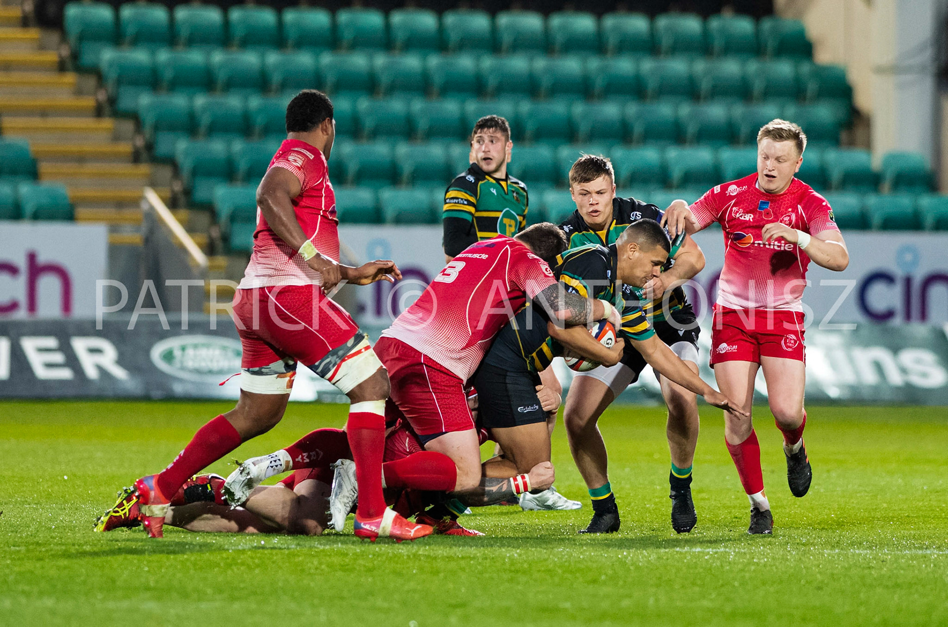 Northampton Saints Vs The British Army Northampton -13-April-2022.  Northampton Saints Vs The British Army at cinch Stadium Franklin's Gardens .