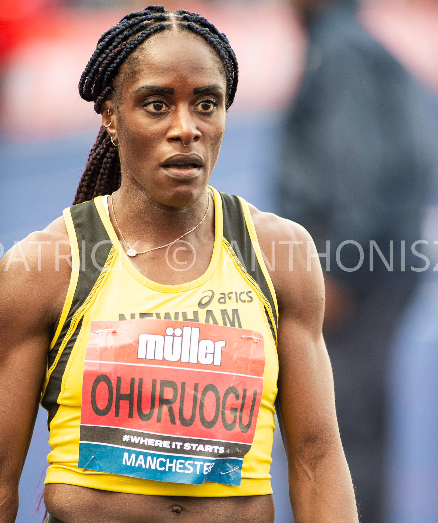 24-6-2022: Victora Ohuruogu during the 400 M Heat 1 at the  Muller UK Athletics Championships MANCHESTER REGIONAL ARENA – MANCHESTER