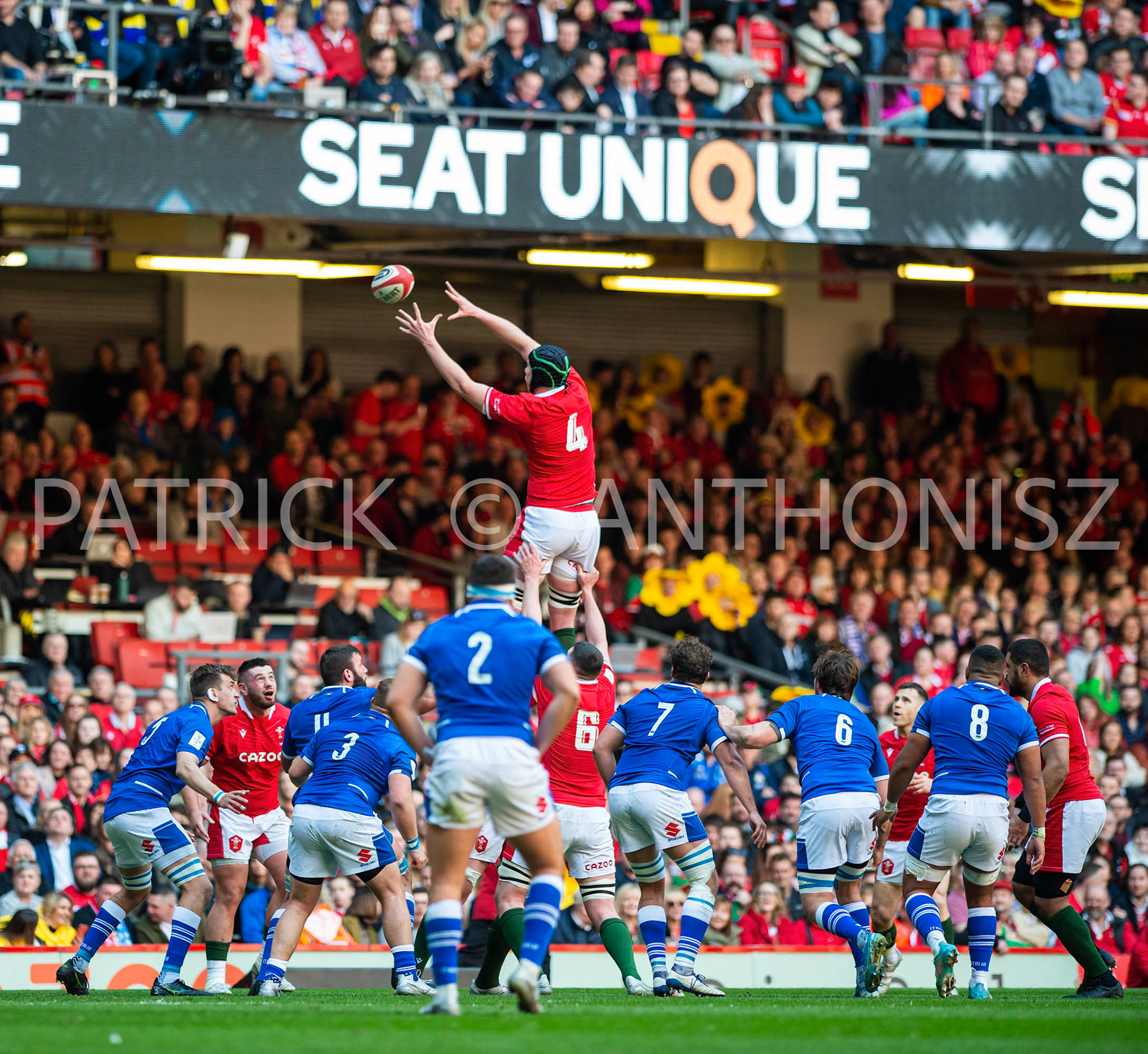 Wales v Italy Guinness Six Nations Cardiff, UK.19th Mar, 2022. Adam Beard of Wales in action during the Guinness Six Nations Championship 2022 match, Wales v Italy at the Principality Stadium in Cardiff