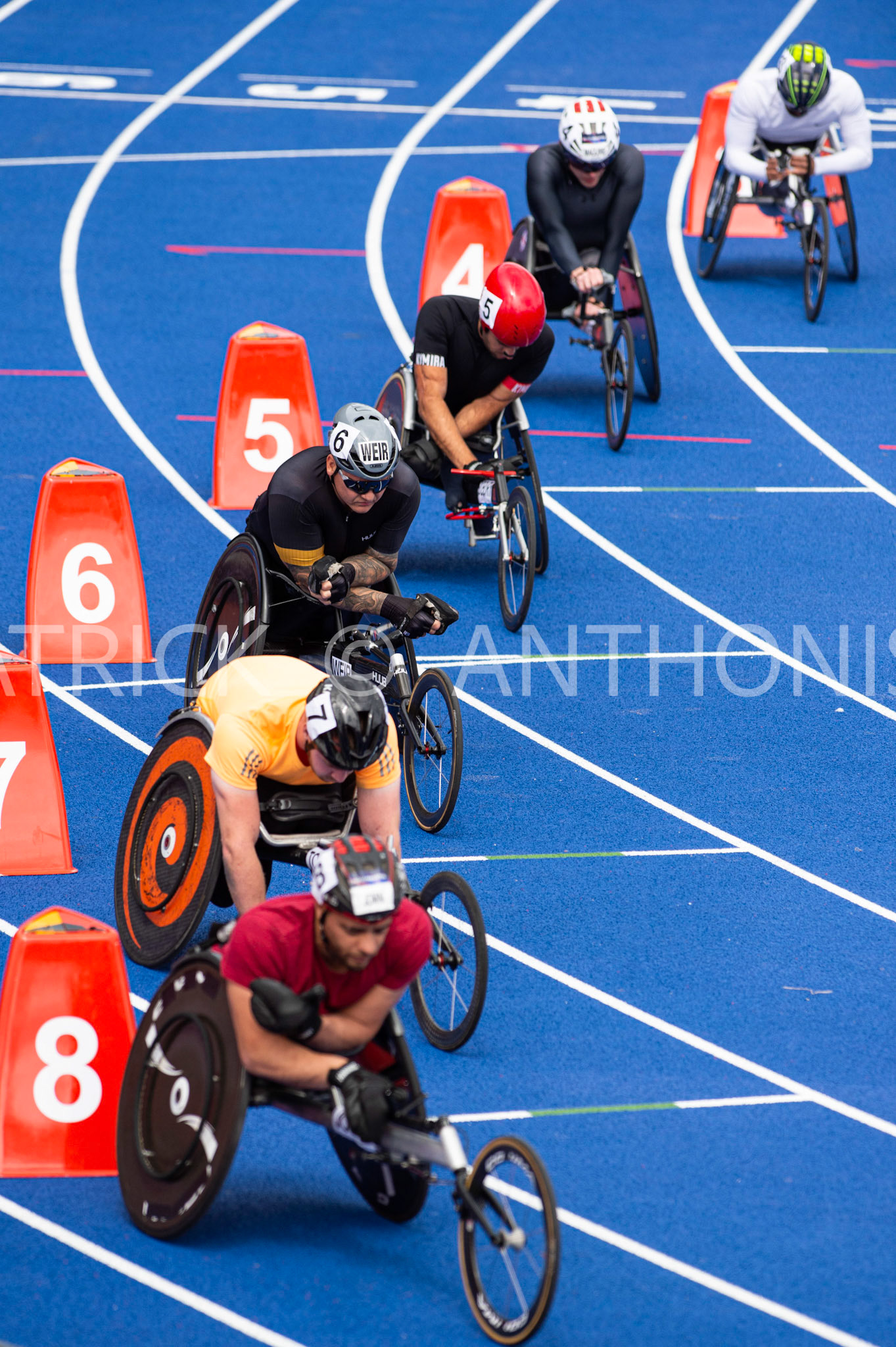 521-MAY-2022  GBR WEIR David in lane 6 during the  Men 800m Wheelchair Event at the Muller Birmingham  Diamond League   Alexander Stadium,  Perry Barr, Birmingham