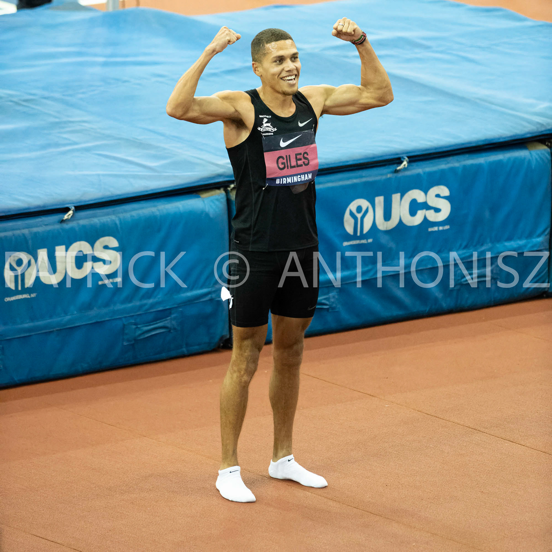 Saturday 27 February 2022:  Elliot Giles  Winner -  1:47.99 in the 800 Meters race at the UK Athletics Indoor Championships and World Trials  Birmingham at the Utilita Arena Birmingham Day 2