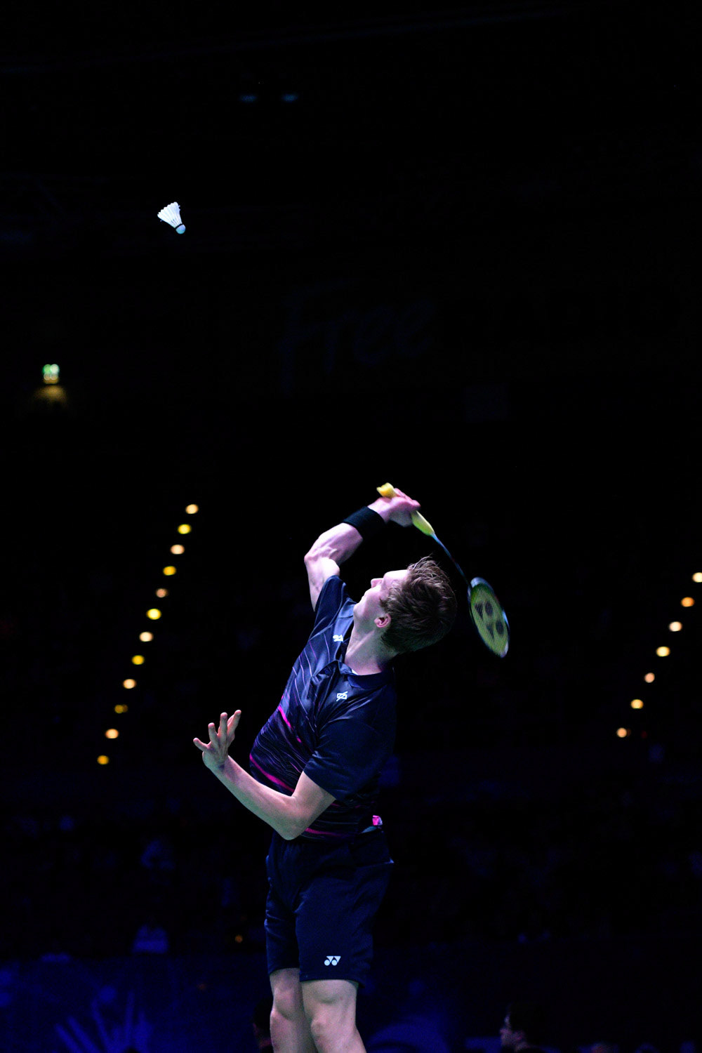 All England Open Badminton Championships : DAY 3
BIRMINGHAM, ENGLAND - MARCH 8 :  MEN’Singles  ,    Viktor  AXELSEN  of   DENMARK     in action   at  the Yonex All England Open Badminton Championships at Arena Birmingham on March 8, 2019  Birmingham, England