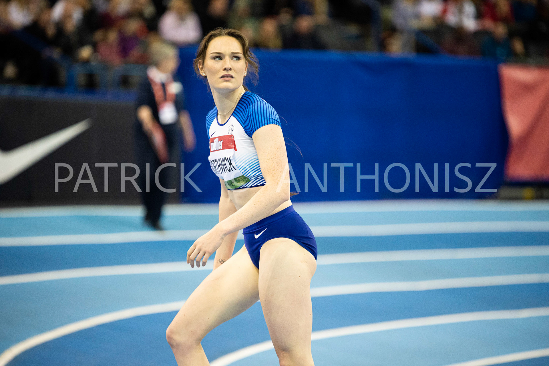 Saturday 19 February : EMILY BORTHWICK GBR  is seen in the Müller Indoor Grand Prix Birmingham  at the Utilita Arena Birmingham