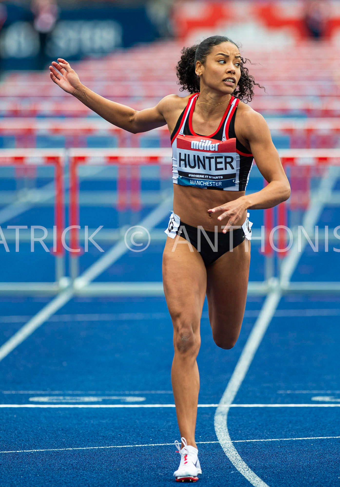 26-6-2022: Day 3 Women's 100 m Hurdles - Final  HUNTER Jessica  Siver in 12.79 at the Muller UK Athletics Championships MANCHESTER REGIONAL ARENA – MANCHESTER