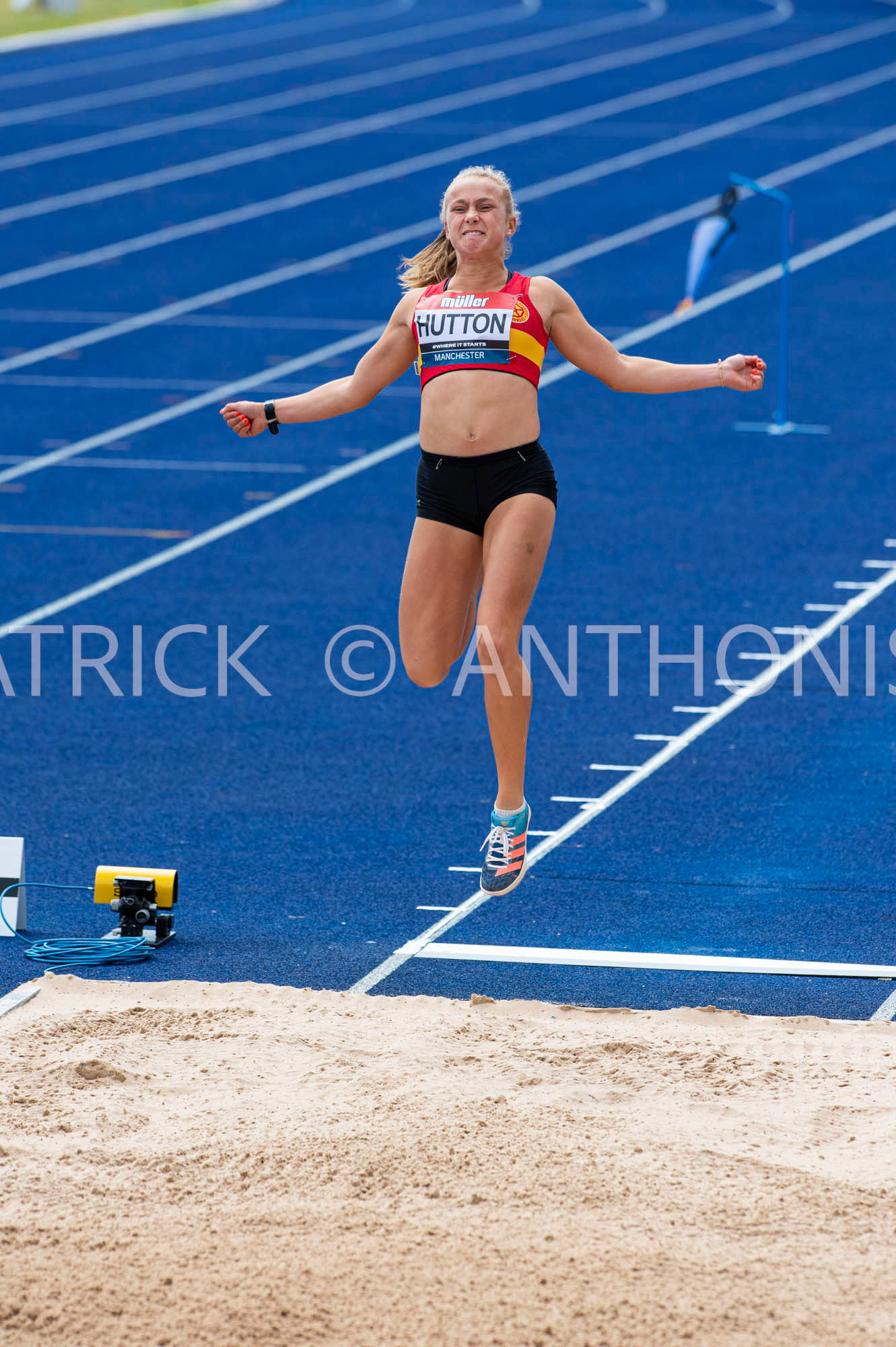 26-6-2022: Day 3 Women's Long Jump - Heptathlon  HUTTON Madison EPSOM &amp; EWELL HARRIERS at the Muller UK Athletics Championships MANCHESTER REGIONAL ARENA – MANCHESTER