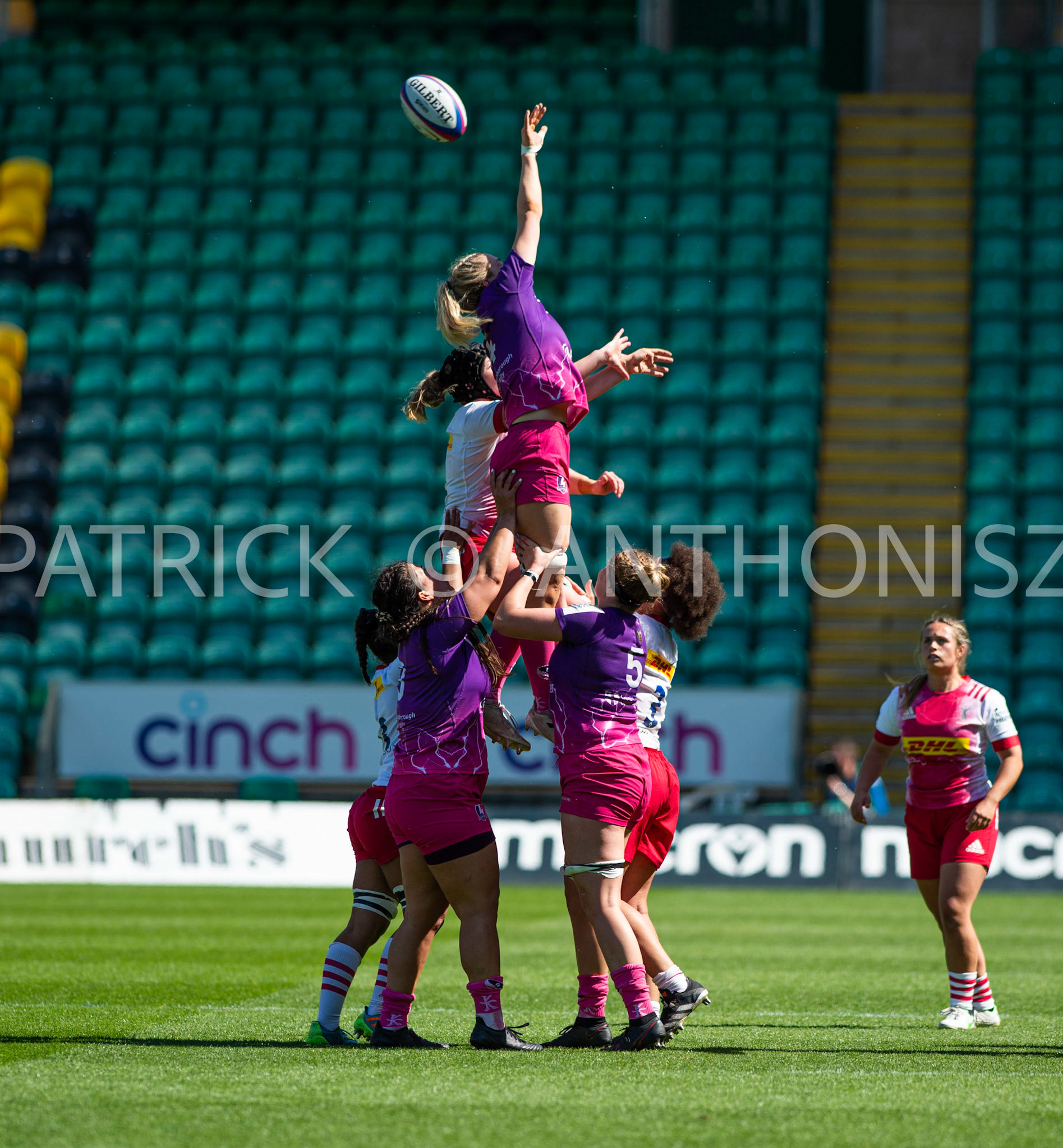Northampton -14–May-2022.  Loughborough Lightning Vs Harlequins Womens at cinch Stadium Franklin's Gardens Northampton  .