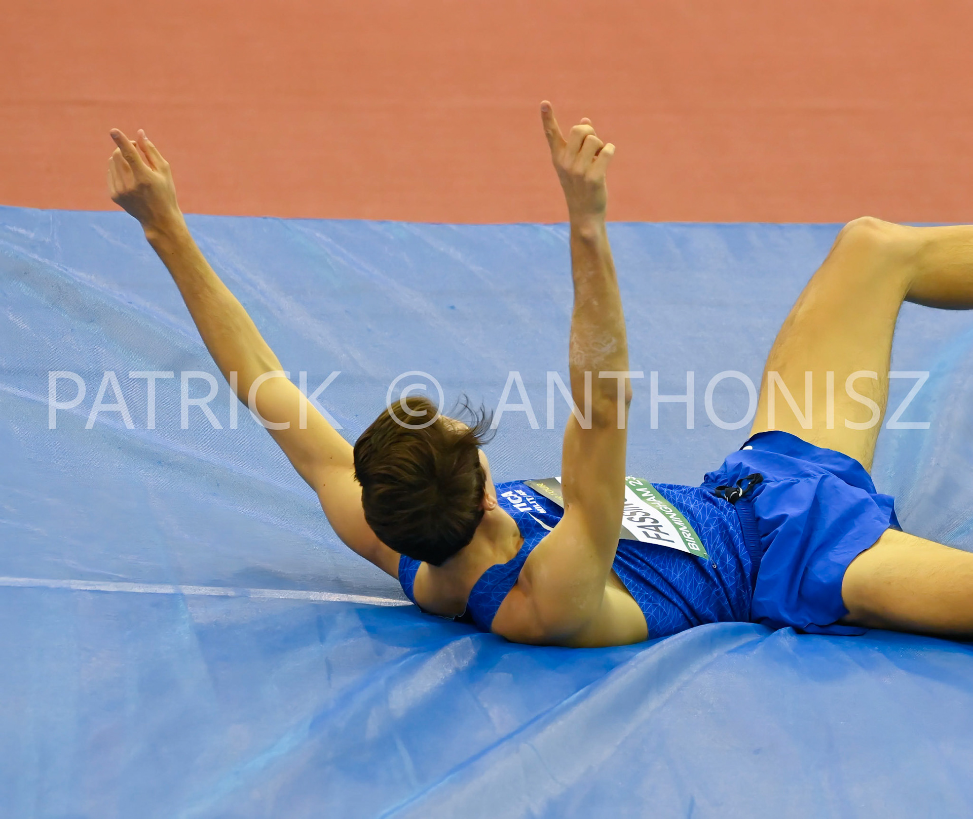 Birmingham, UK, 25 February 2023:FASSINOTTI Marco ITA Men's High Jump  seen at Birmingham World Indoor Gold Tour Final  Utilita Arena, Birmingham on the 25 February , England