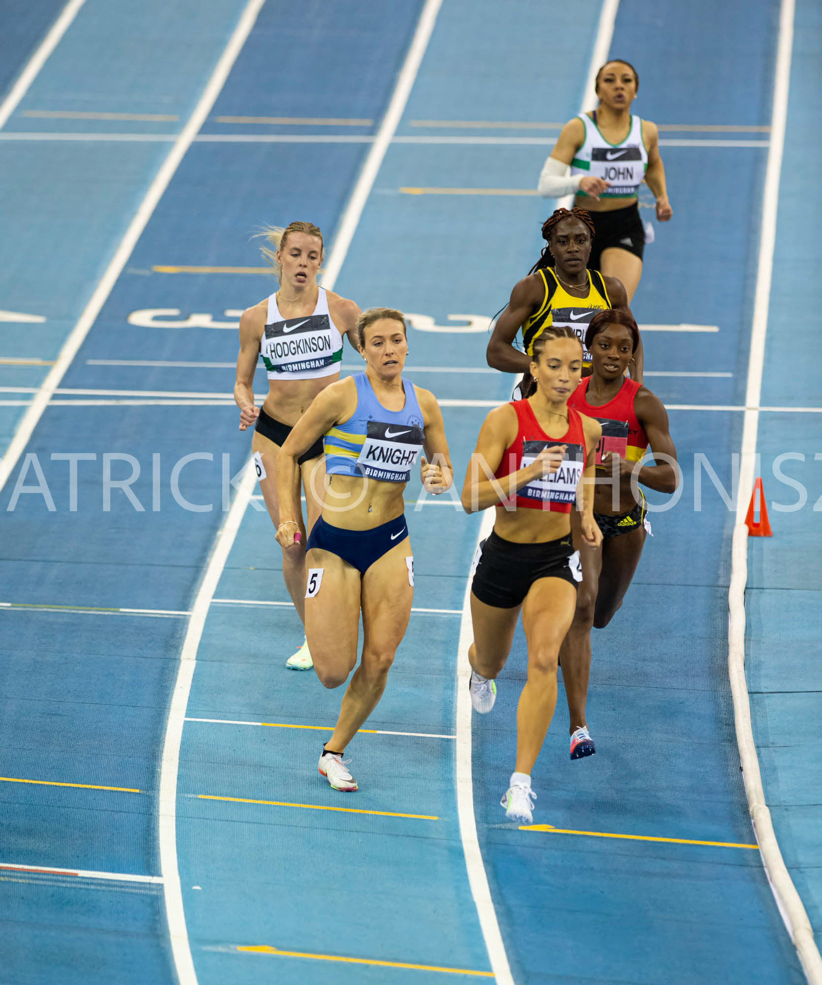 Saturday 27 February 2022 :  During the 400 Meters race at the UK Athletics Indoor Championships and World Trials  Birmingham at the Utilita Arena Birmingham Day 2