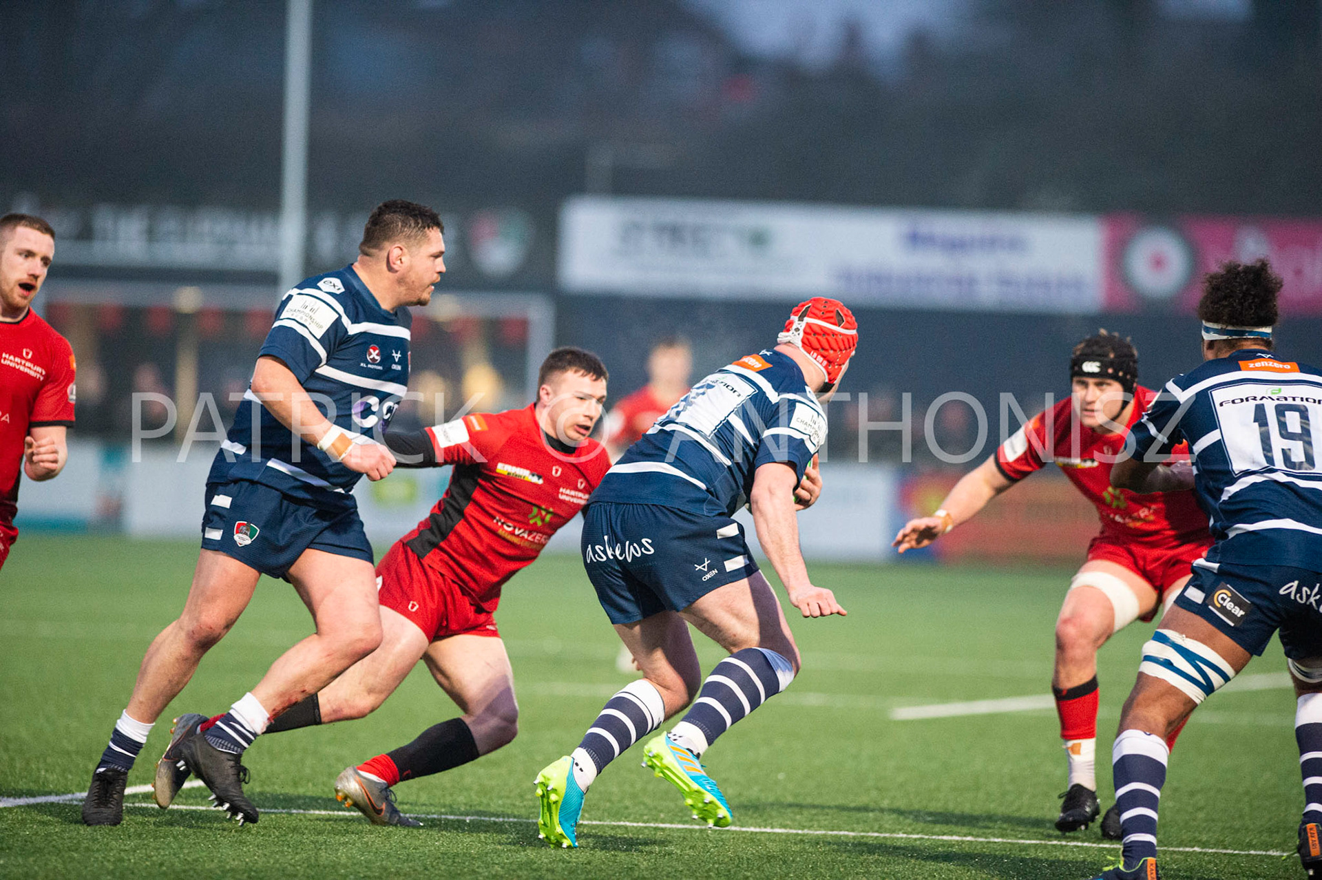 BUTTS PARK ARENA Coventry ,England 15th of January 2022 :  Greene King IPA Championship  match Round 14 between Coventry Rugby Vs Hartpury University  at Butts Park Arena Coventry UK .Final score: Coventry Rugby  34:  33 Hartpury University Rugby .
