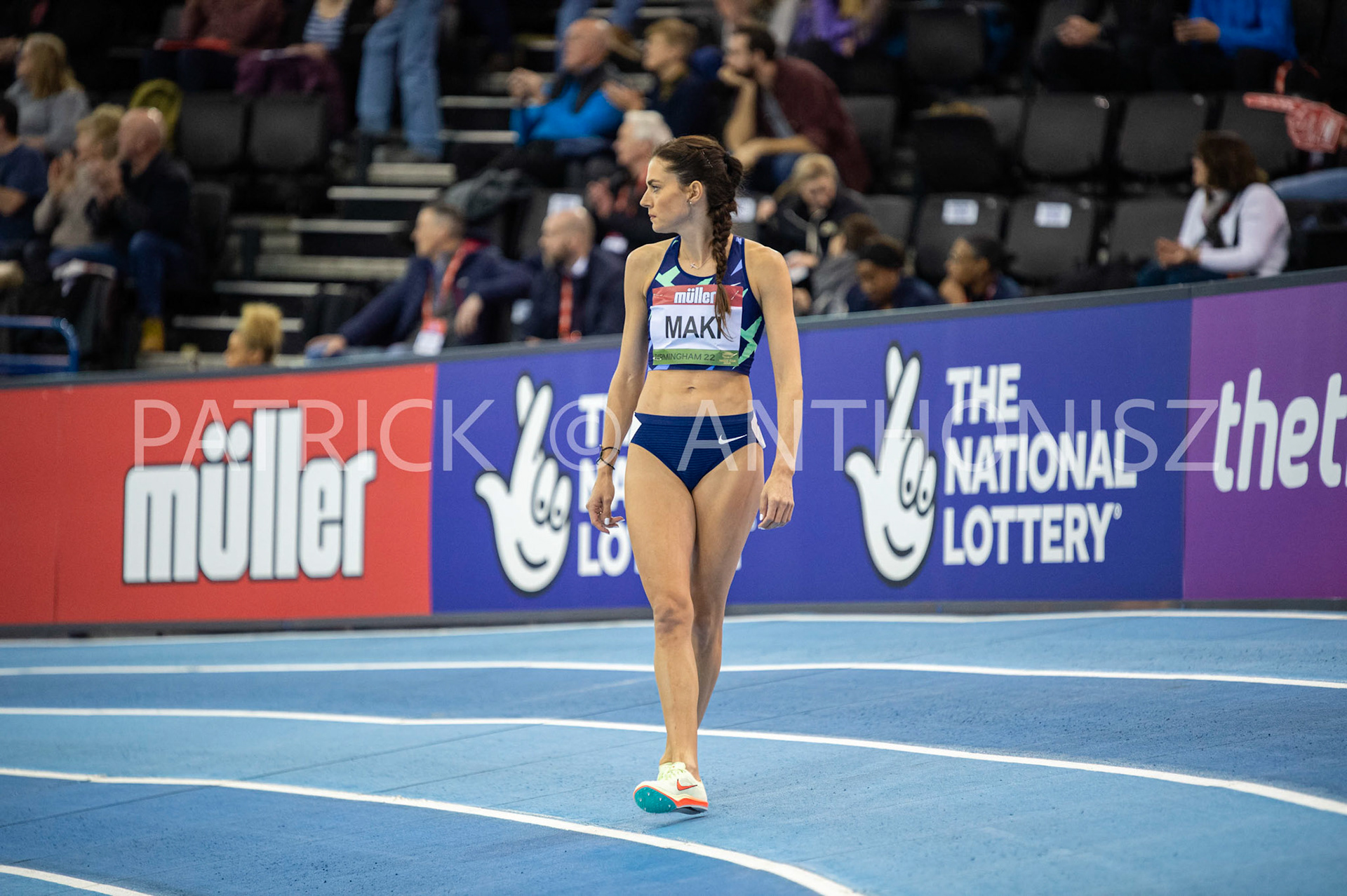 Saturday 19 February : KRISTIINA MAKI CZE is seen at the Müller Indoor Grand Prix Birmingham  at the Utilita Arena Birmingham