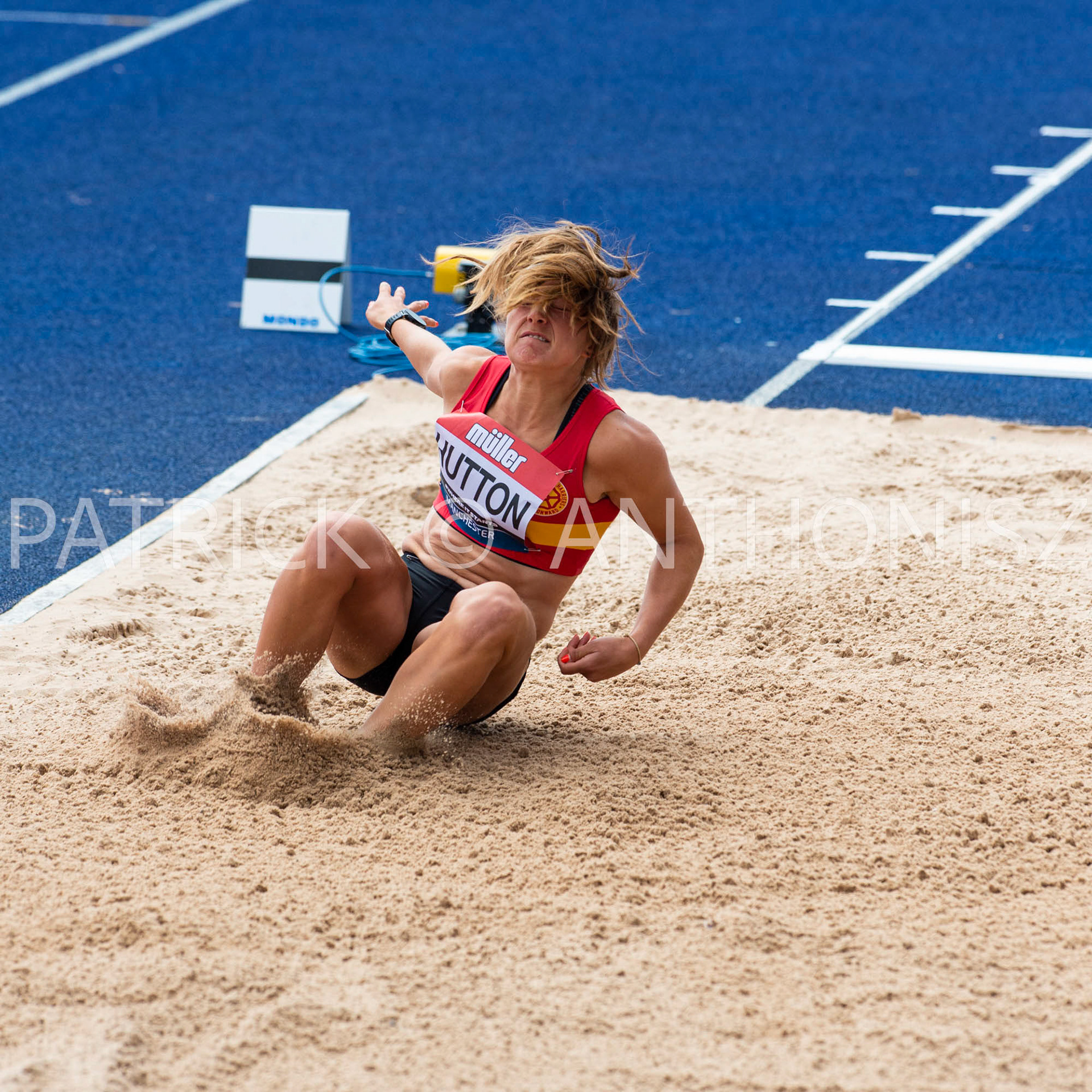 26-6-2022: Day 3 Women's Long Jump - Heptathlon  HUTTON Madison EPSOM &amp; EWELL HARRIERS at the Muller UK Athletics Championships MANCHESTER REGIONAL ARENA – MANCHESTER